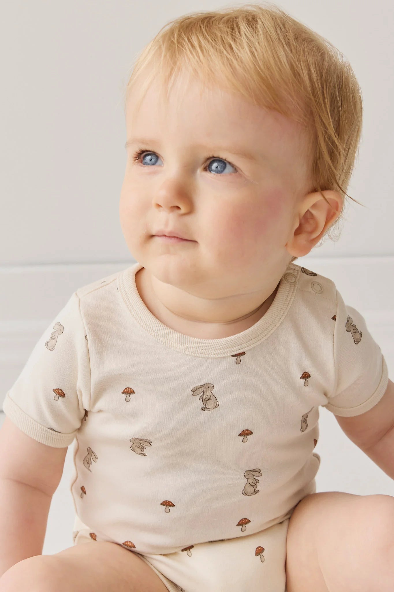Jamie Kay Organic Cotton Hudson Short Sleeve Bodysuit - Le Lapin