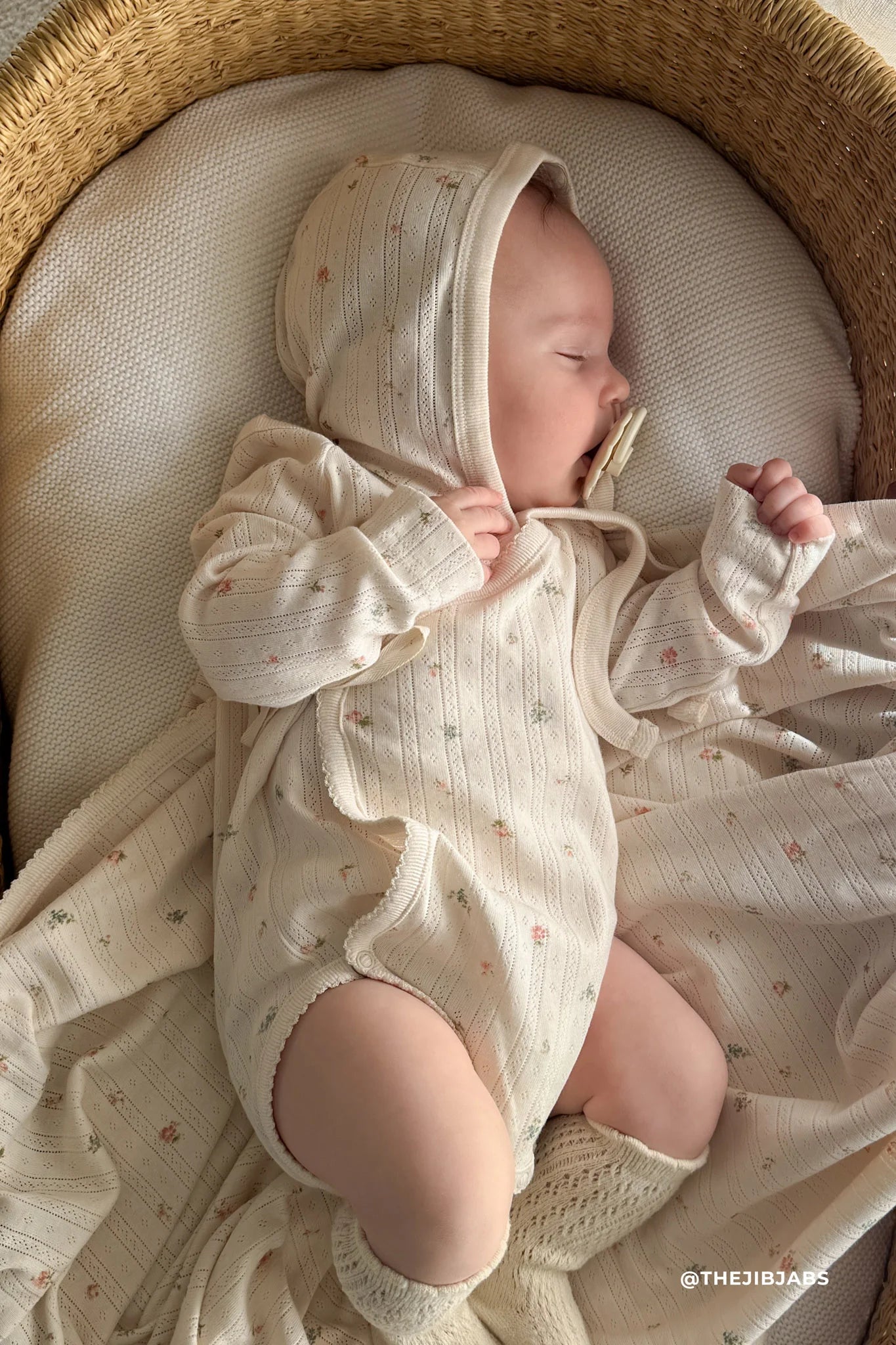 Jamie Kay Organic Cotton Pointelle Marina Bodysuit - Sweet Magnolia Simple