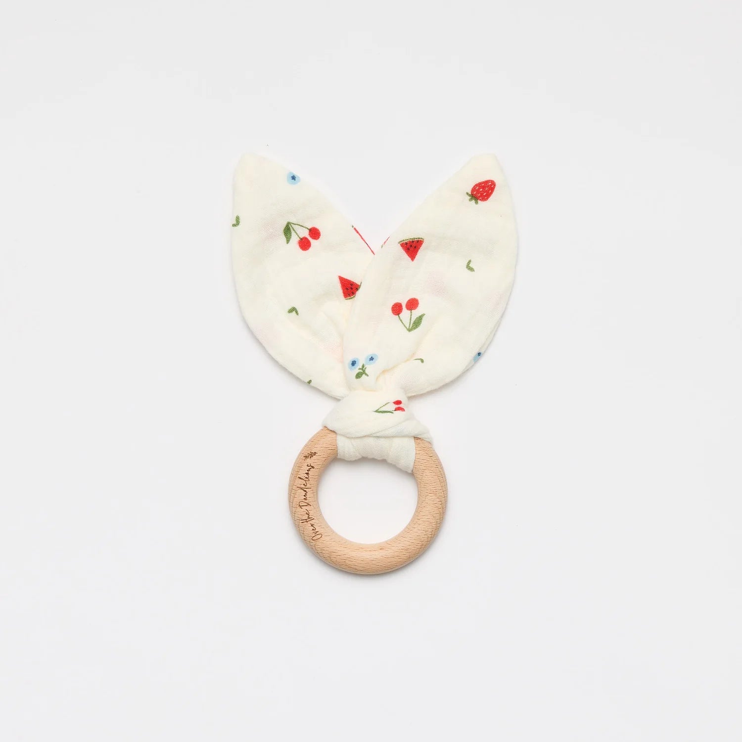 Over The Dandelions Organic Bunny Ears Teether Sweet Pickings