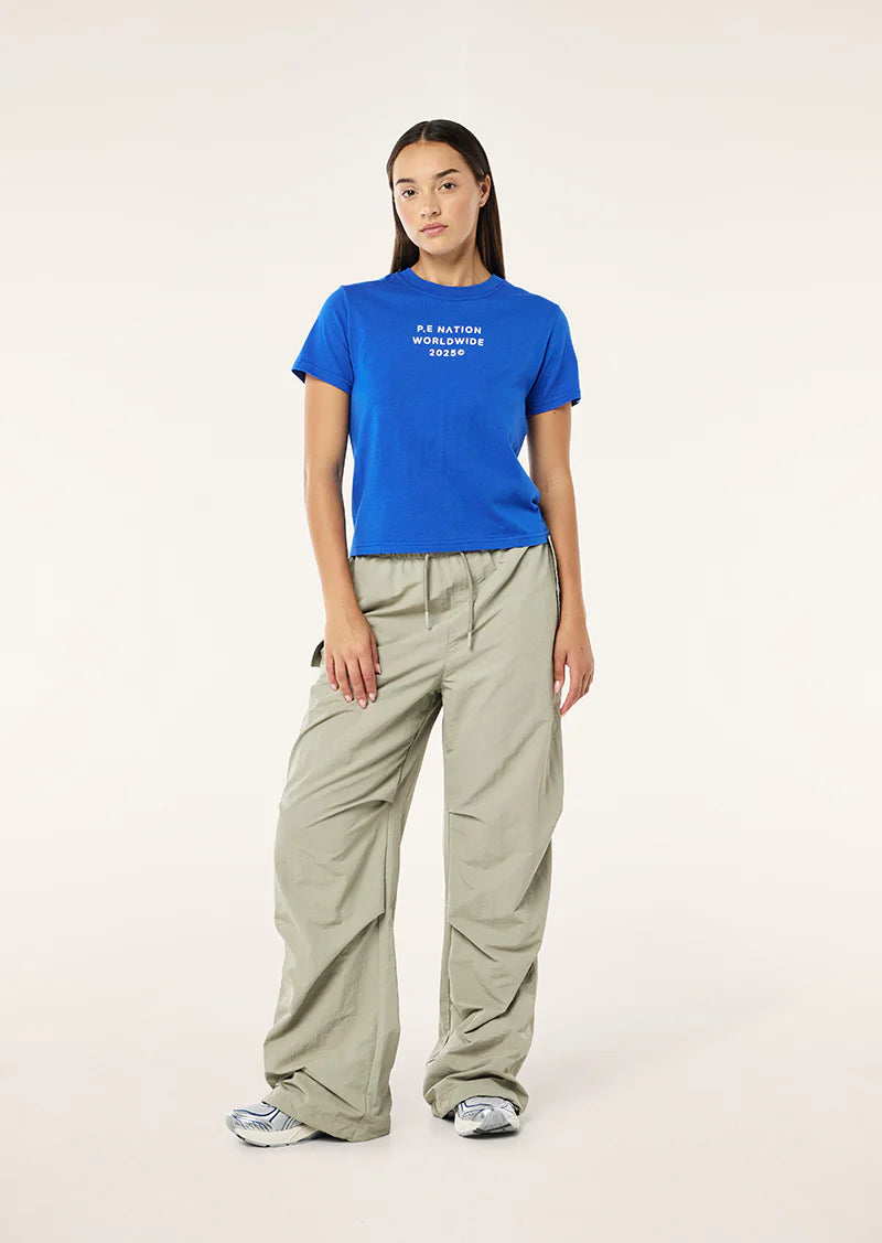 P.E Nation Compact Tee in Royal Blue
