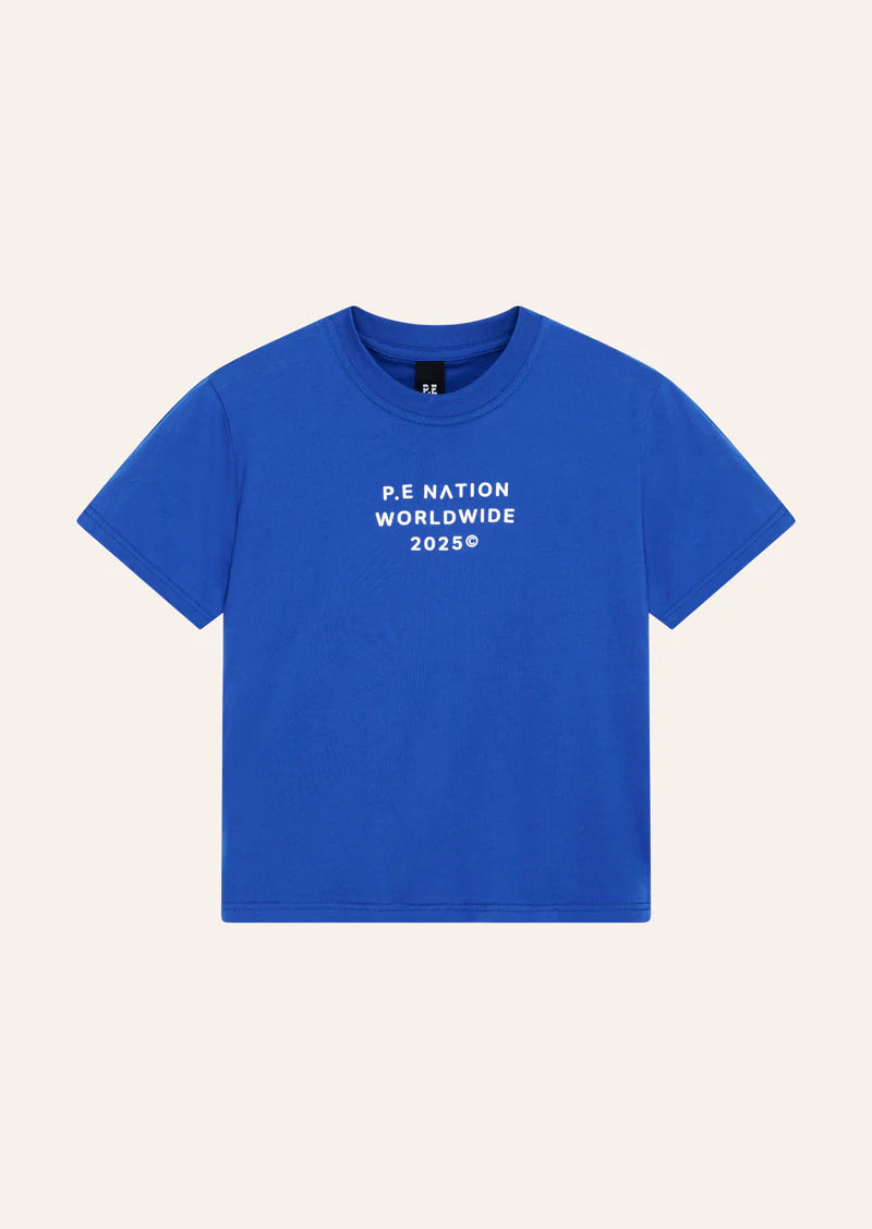 P.E Nation Compact Tee in Royal Blue