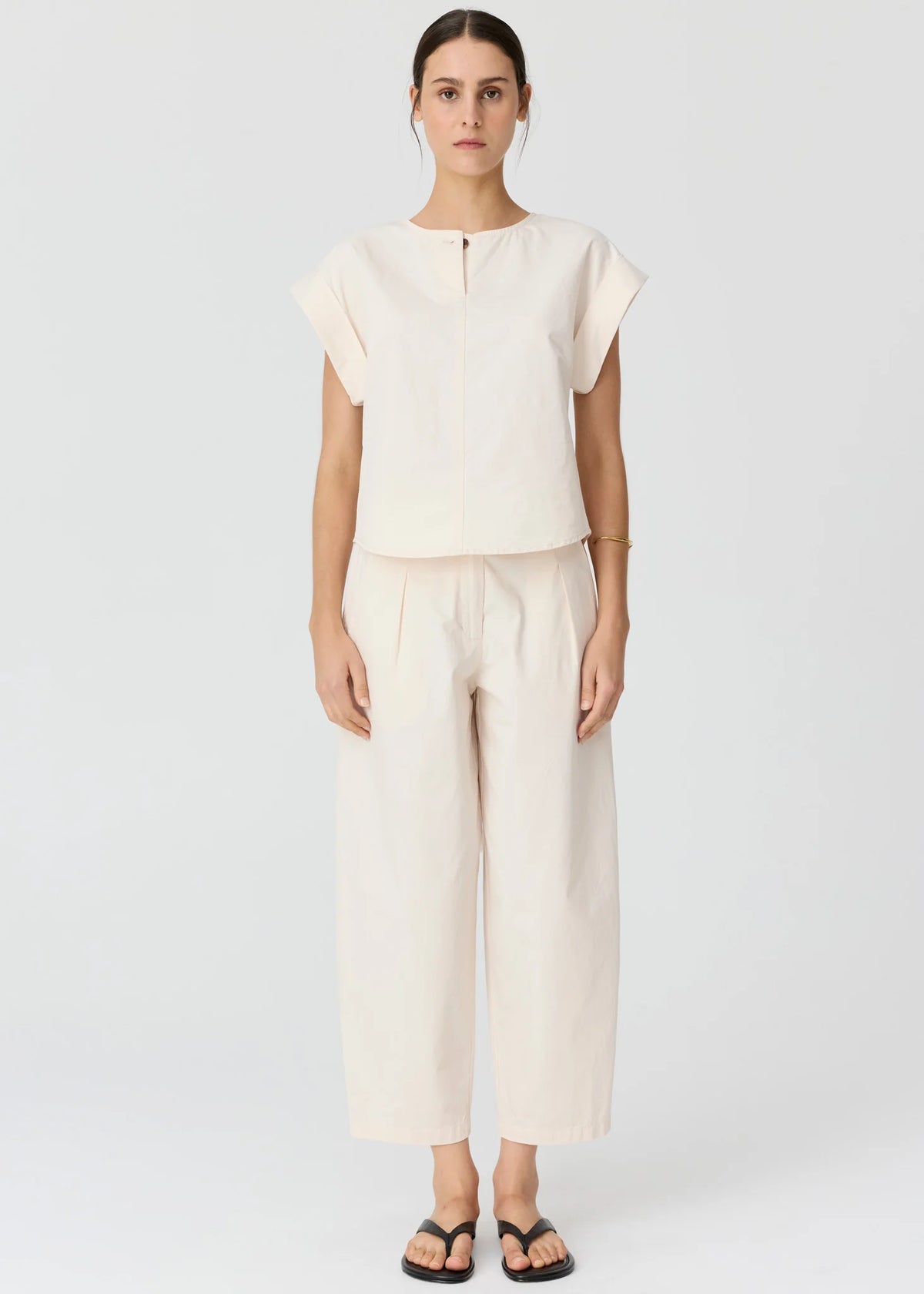 POL Alma Barrel Pant Pebble