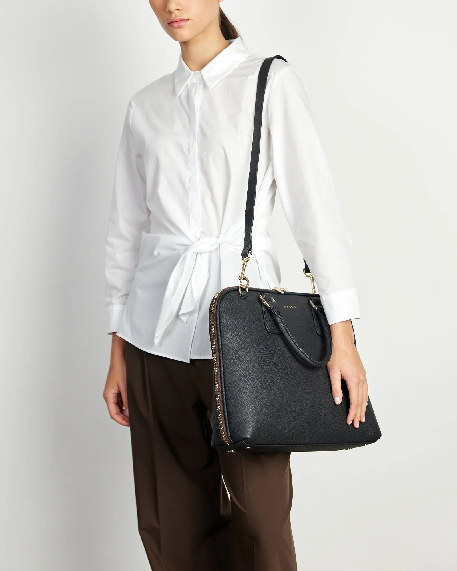Saben Parker Briefcase Black