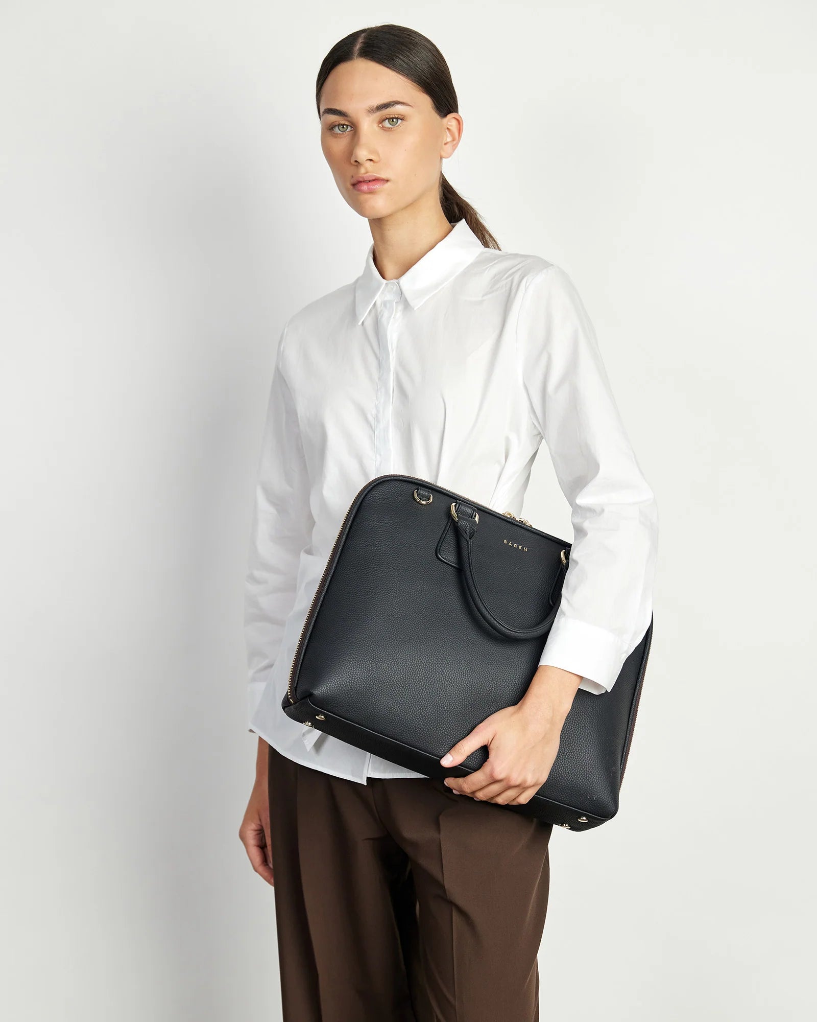 Saben Parker Briefcase Black