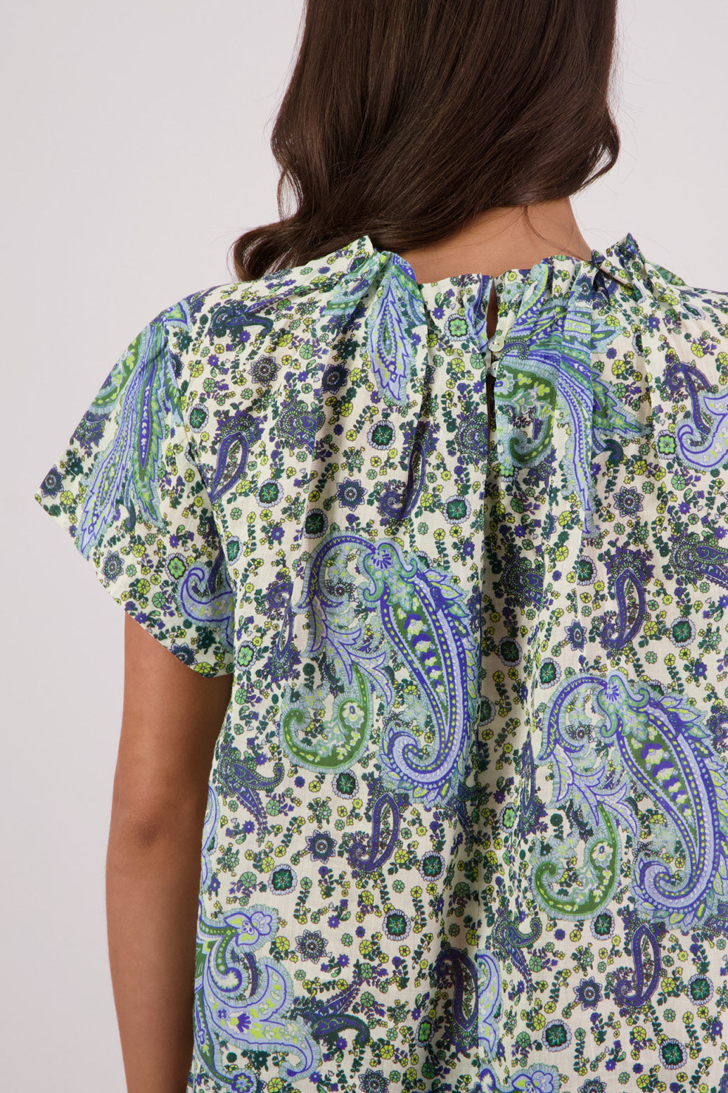 Briarwood Pia Top Blue Paisley
