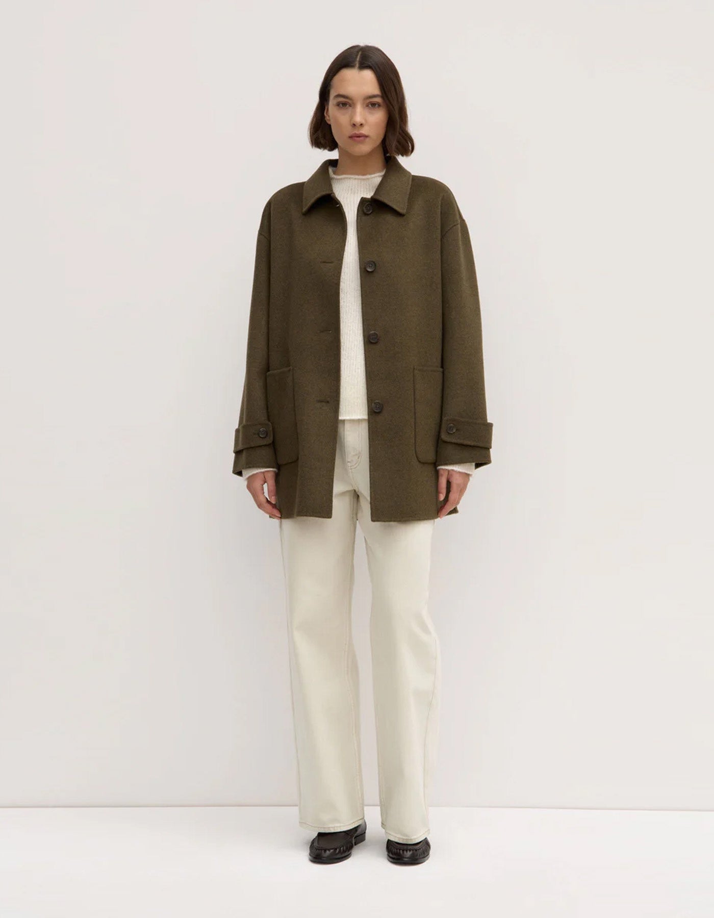 Assembly Label Pierra Wool Coat Spruce Marle