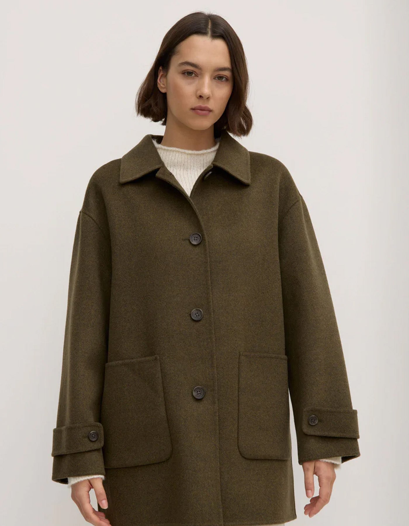 Assembly Label Pierra Wool Coat Spruce Marle