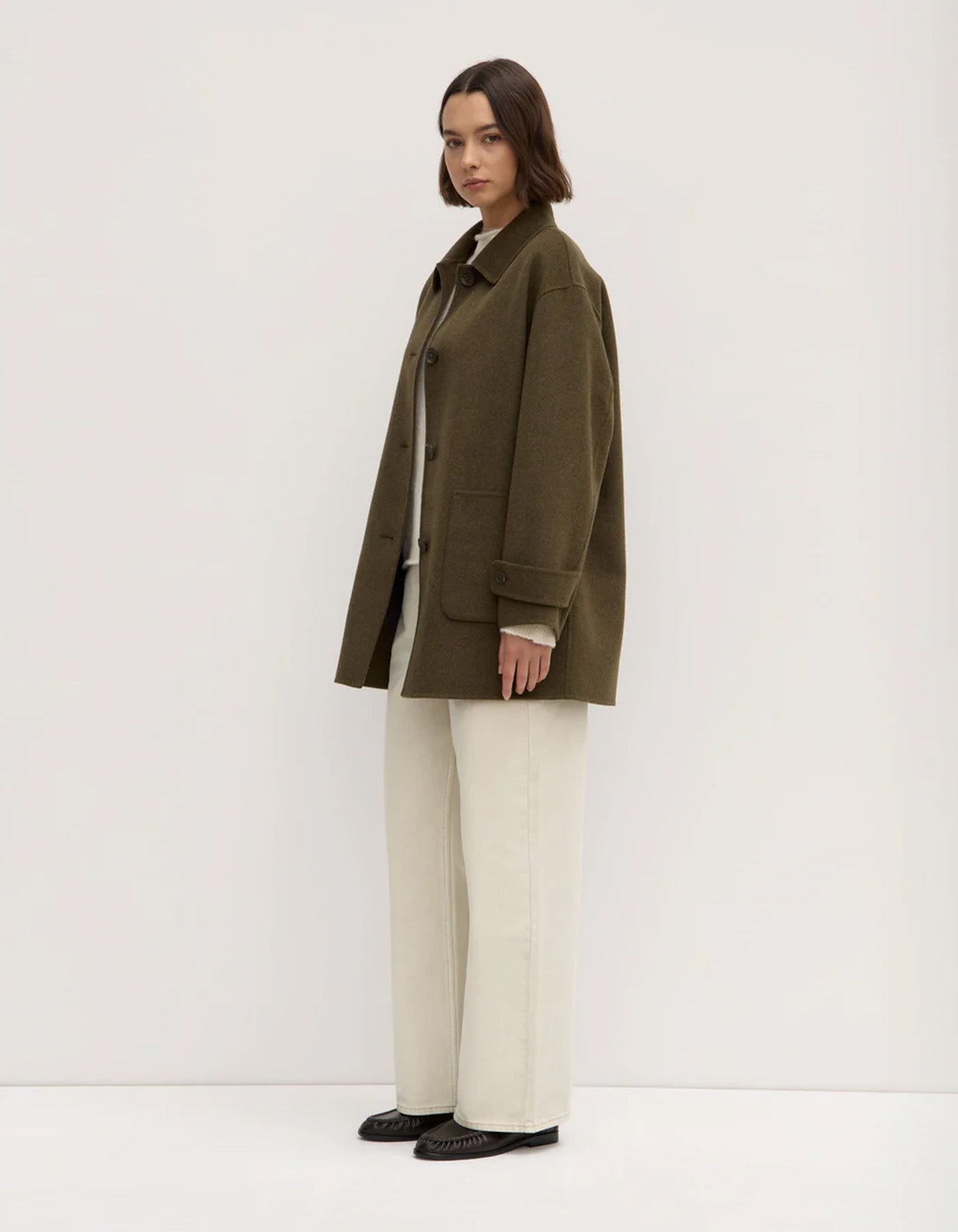 Assembly Label Pierra Wool Coat Spruce Marle