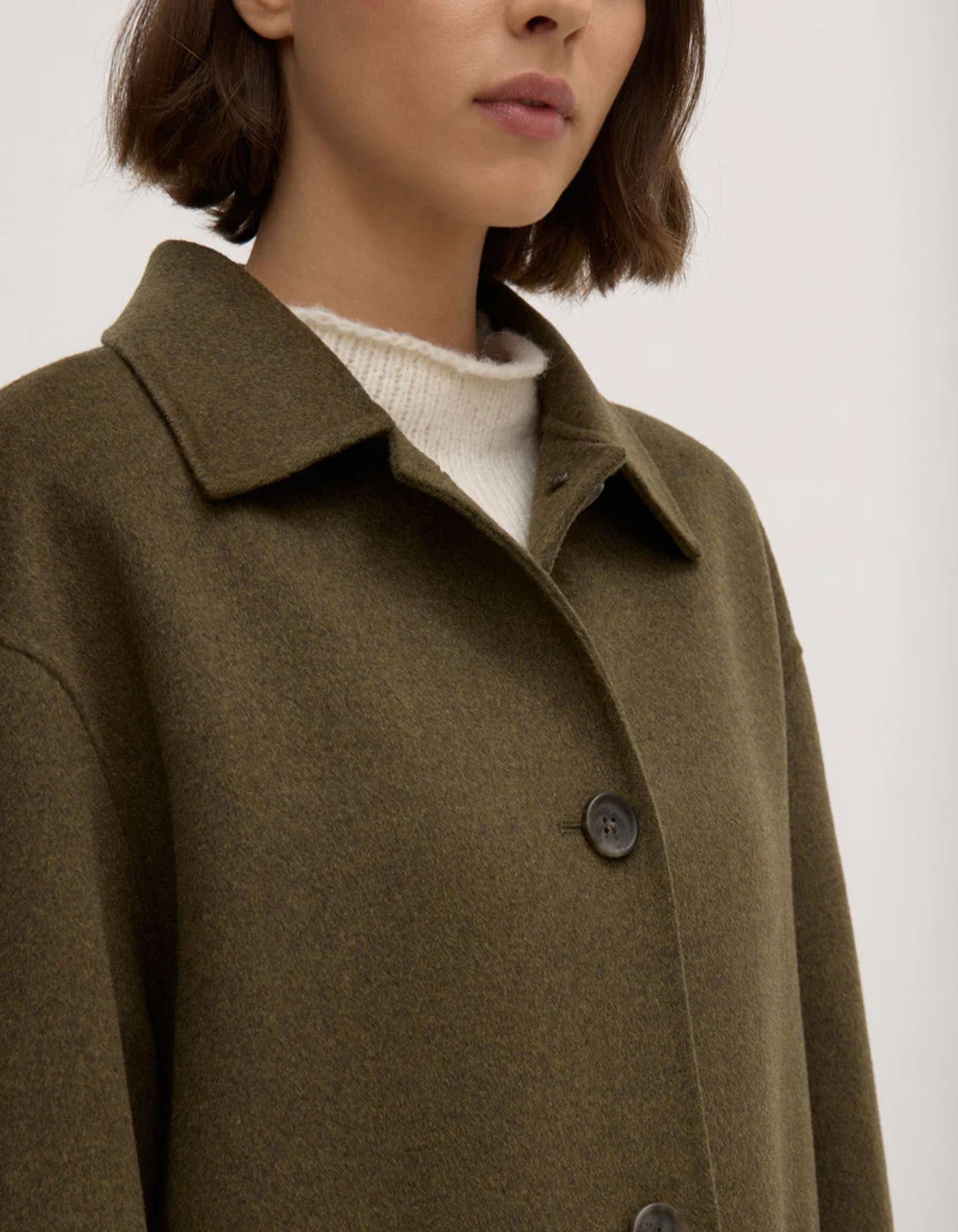 Assembly Label Pierra Wool Coat Spruce Marle