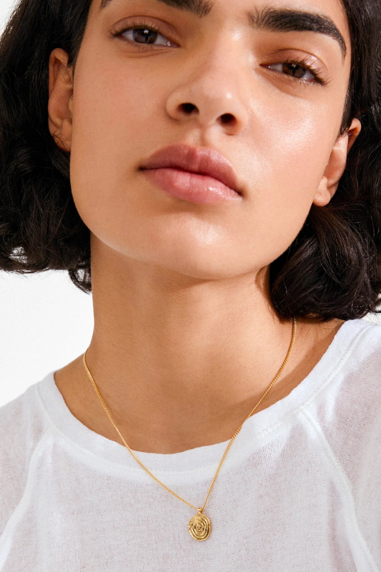 Pilgrim Air Coin Necklace Gold