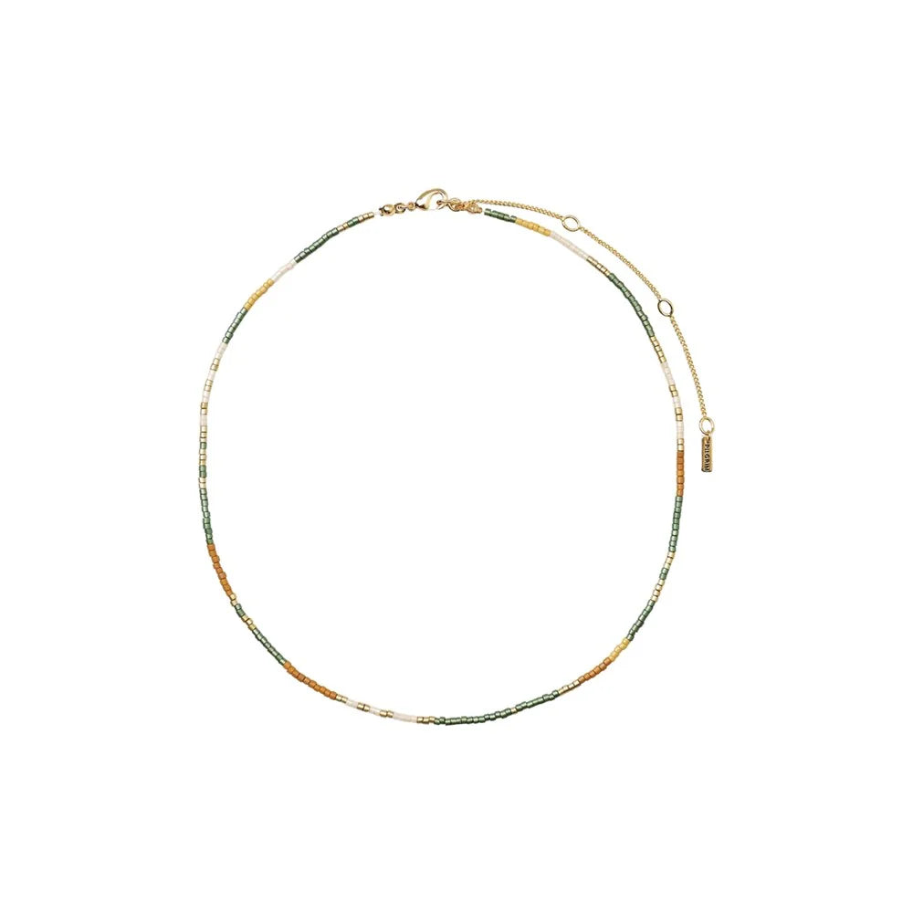 Pilgrim Alison Necklace Brown - Gold