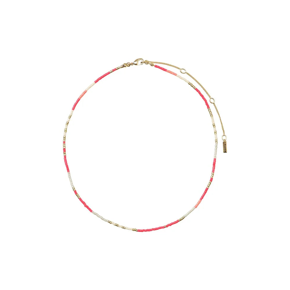 Pilgrim Alison Necklace Pink - Gold