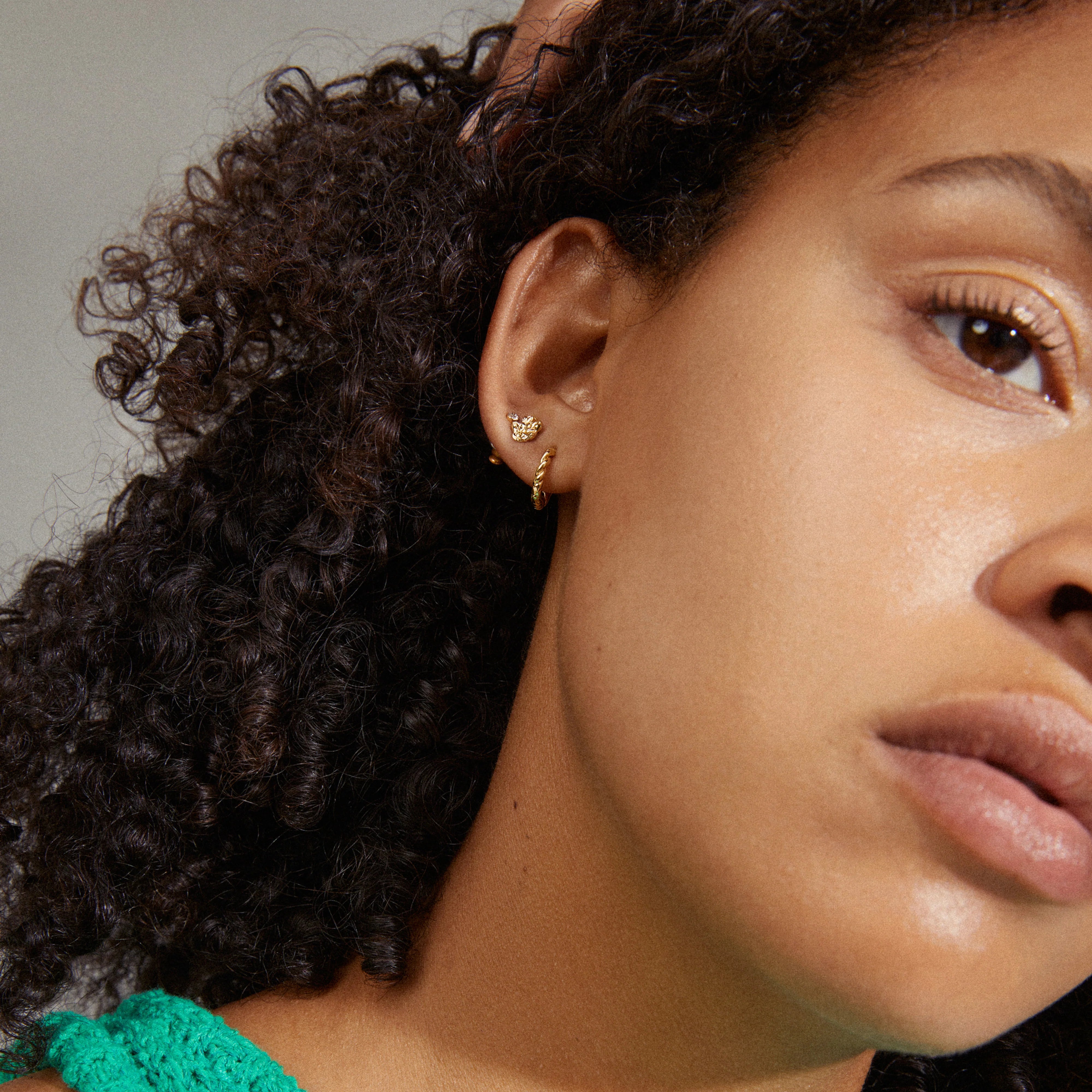 Pilgrim Emanuelle Recycled Earrings 3 in 1 - Gold