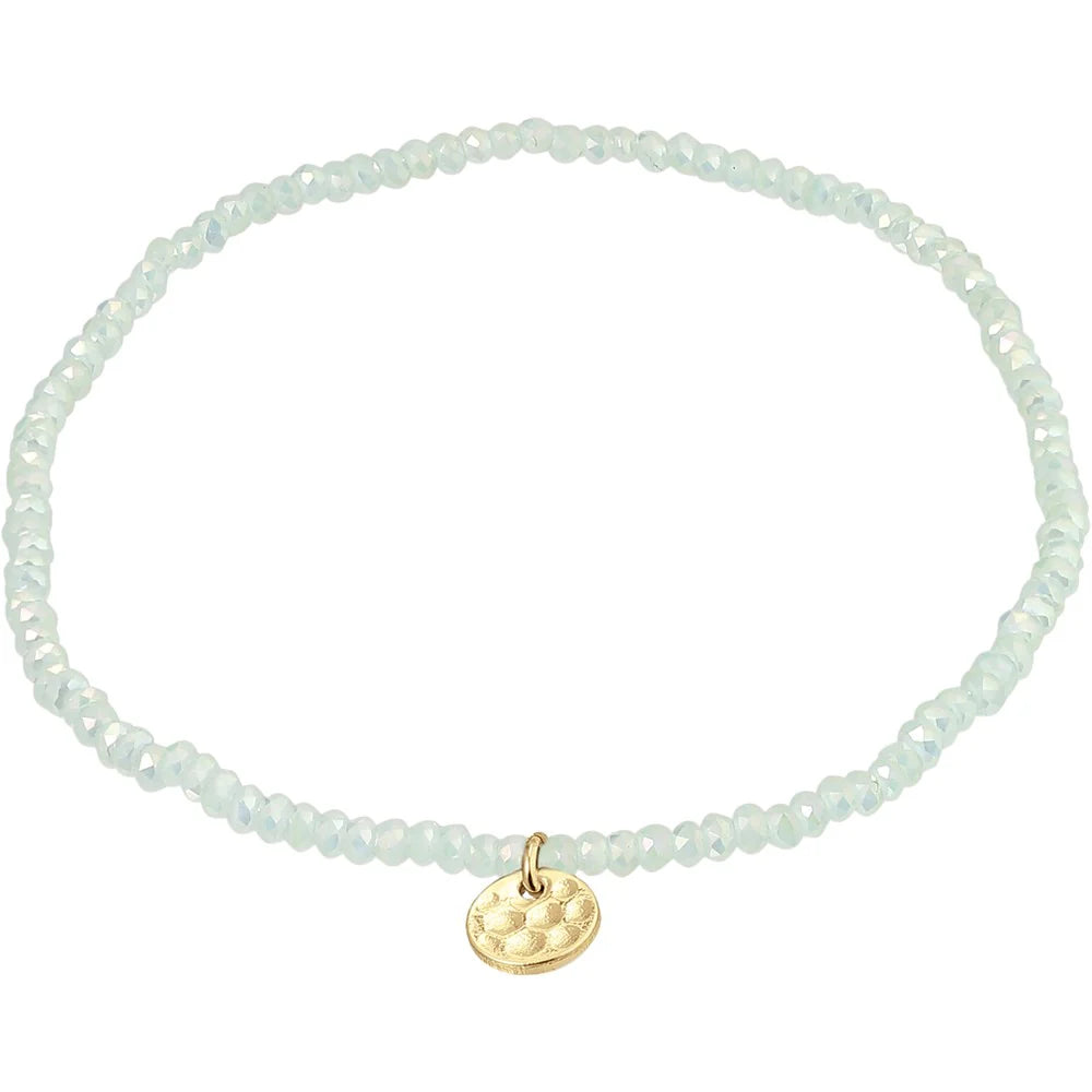 Pilgrim Indie Bracelet - Gold Plated - Green