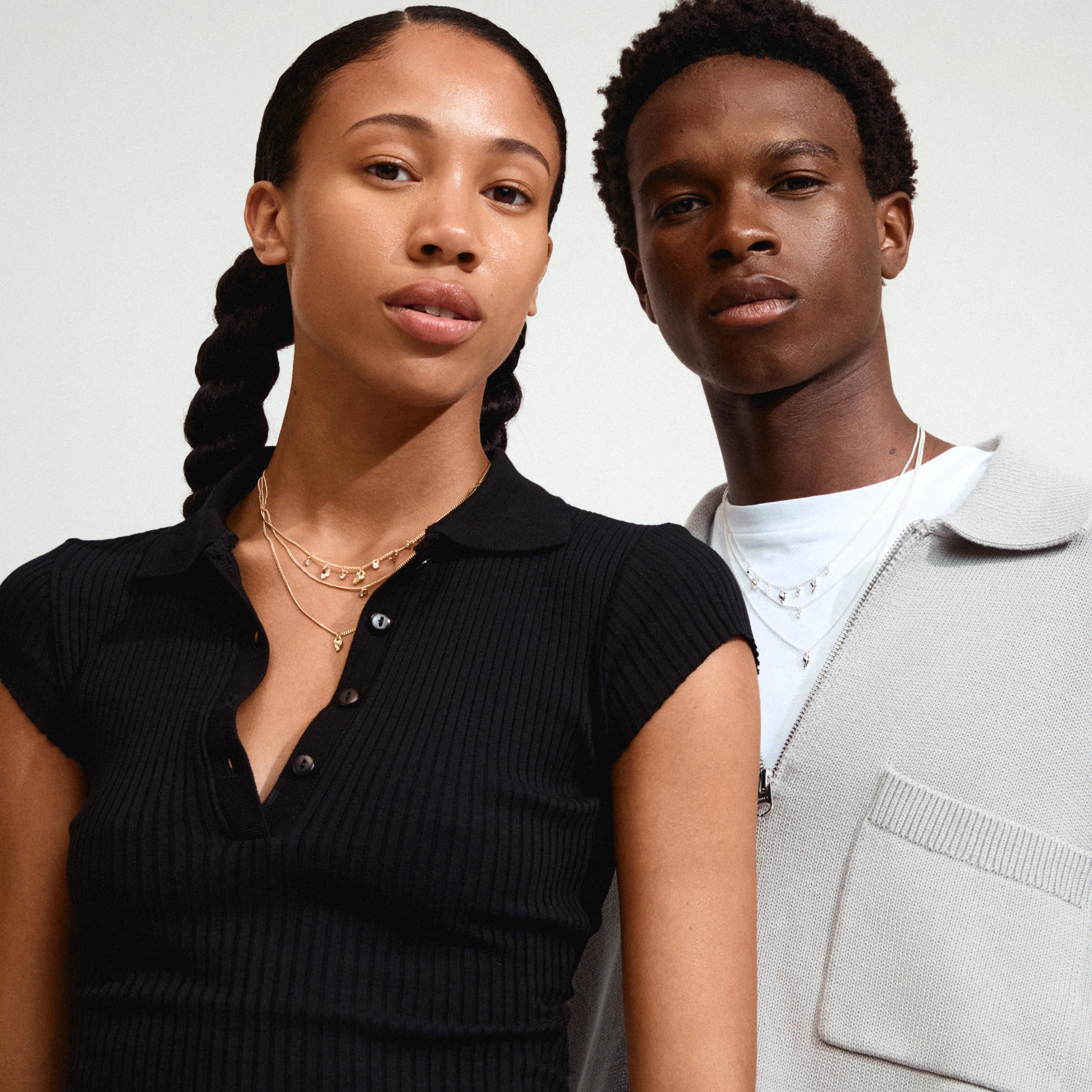 Pilgrim Jules Recycled Necklace - Gold - Crystal