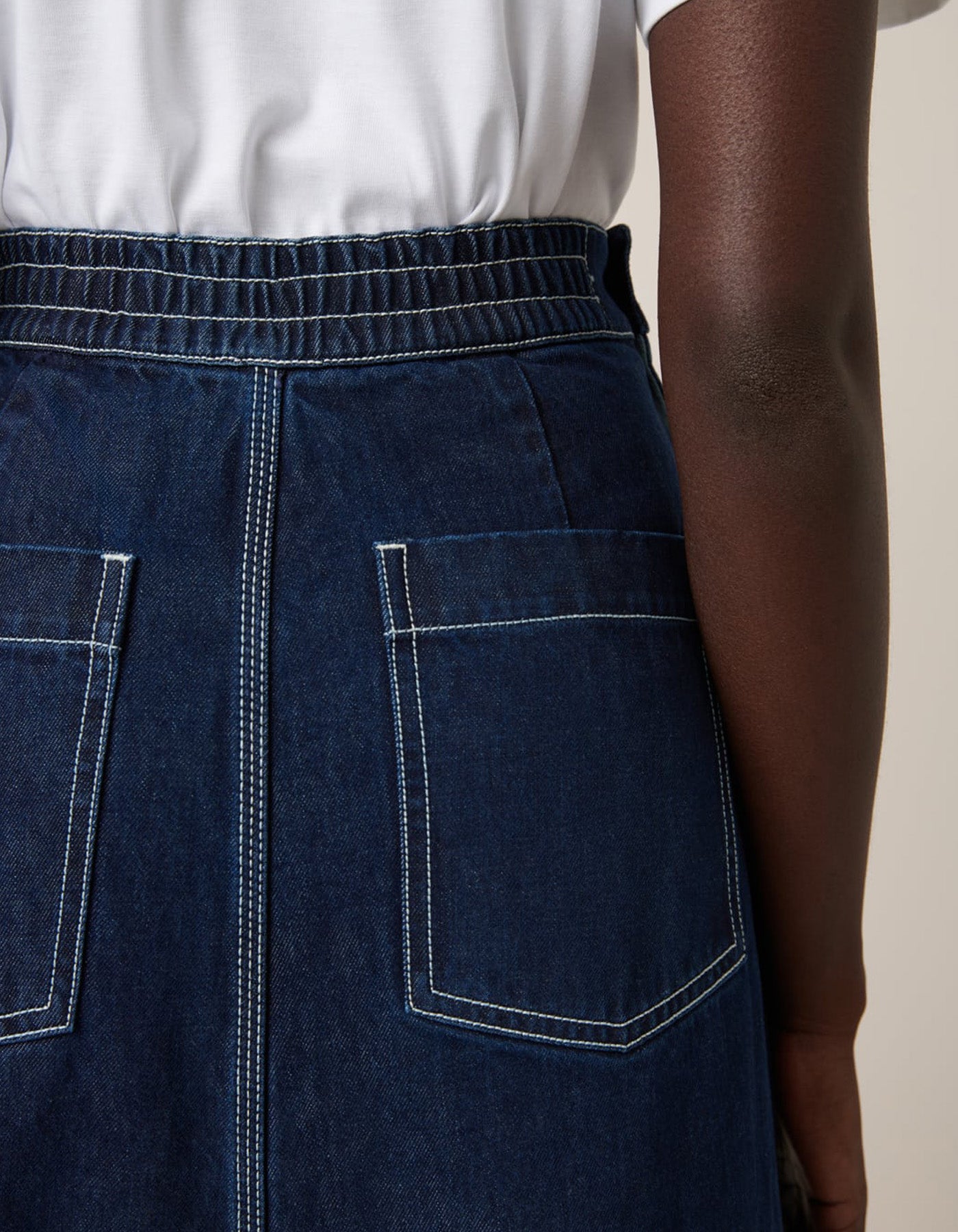 Kowtow Piper Skirt Indigo Denim
