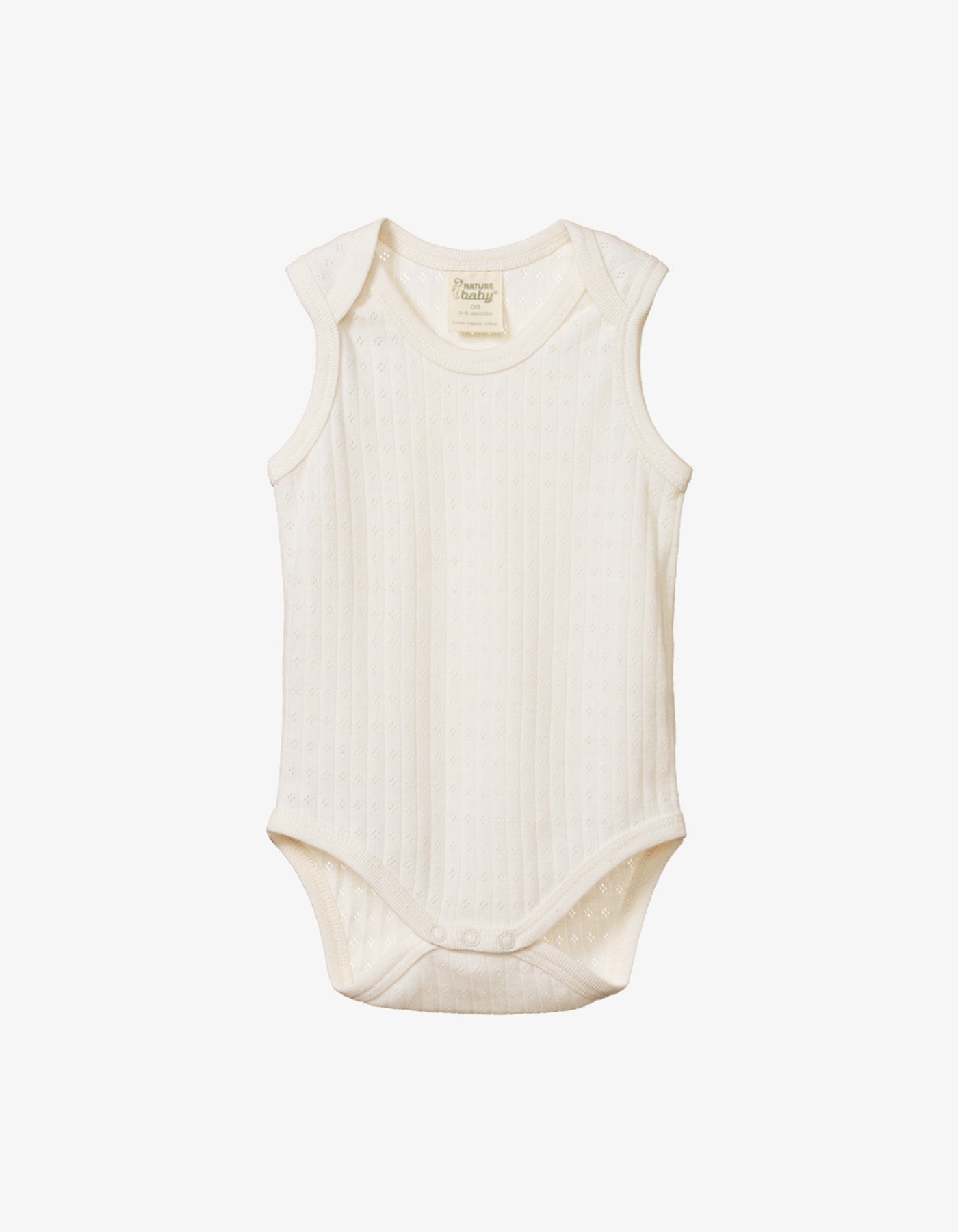 Nature Baby Singlet Bodysuit Pointelle Natural