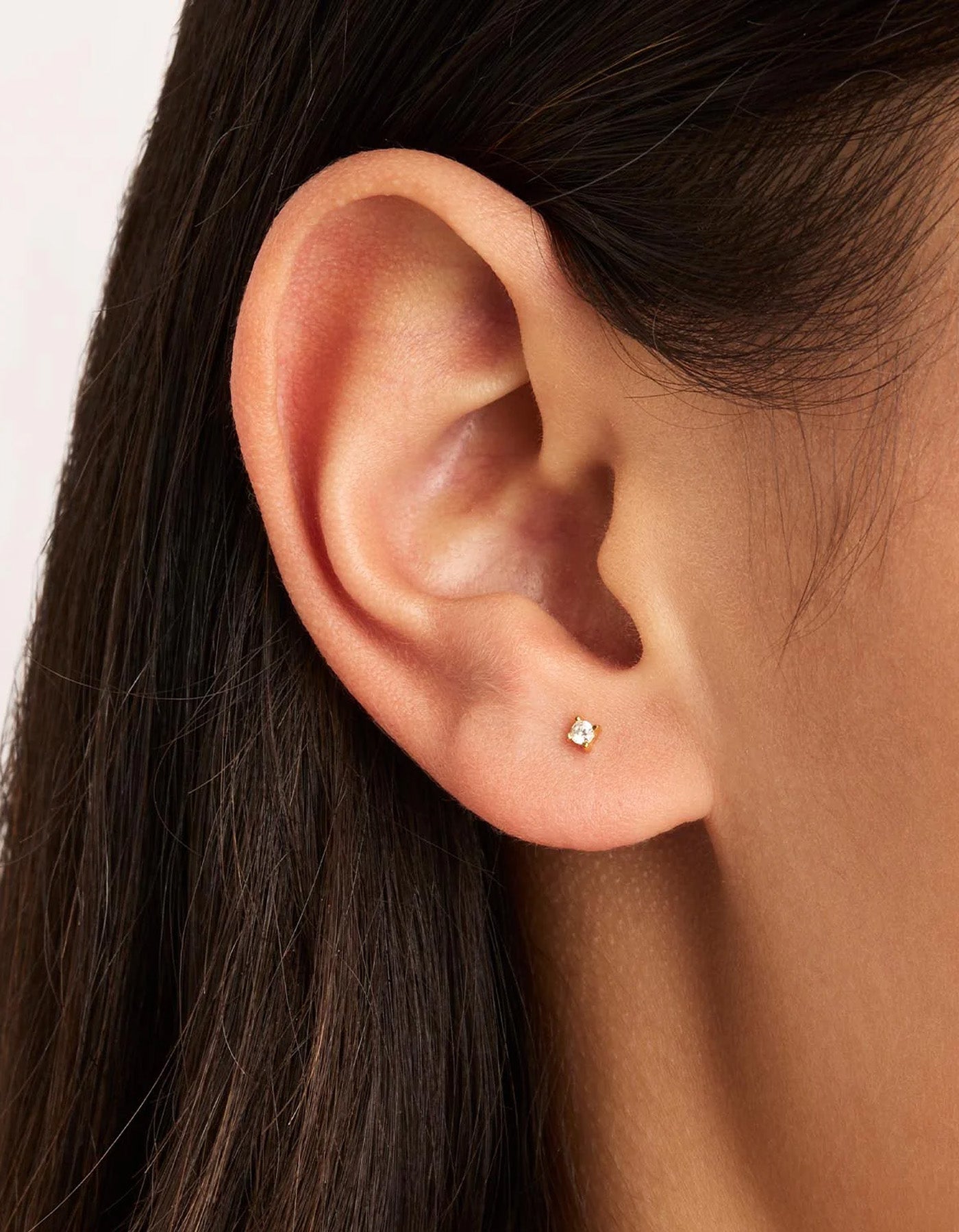 By Charlotte Pure Light Stud Earrings Gold