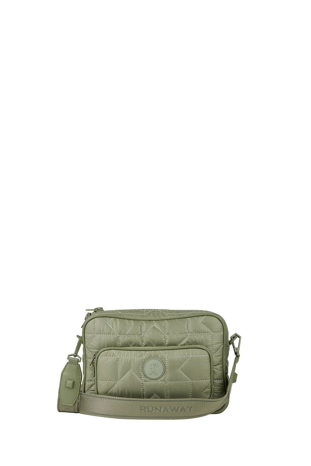 Karen Walker Monogram Quilted Large Camera Bag Sage