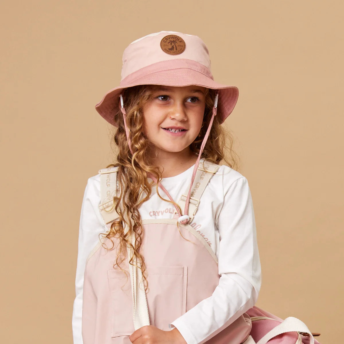 Crywolf Reversible Bucket Hat Blush Colourblock