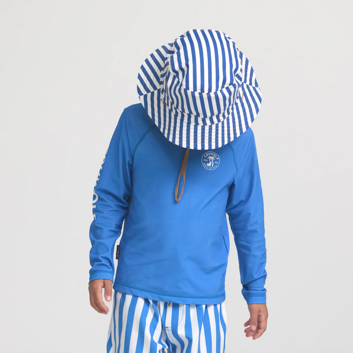 Crywof Reversible Bucket Hat Deep See Stripe