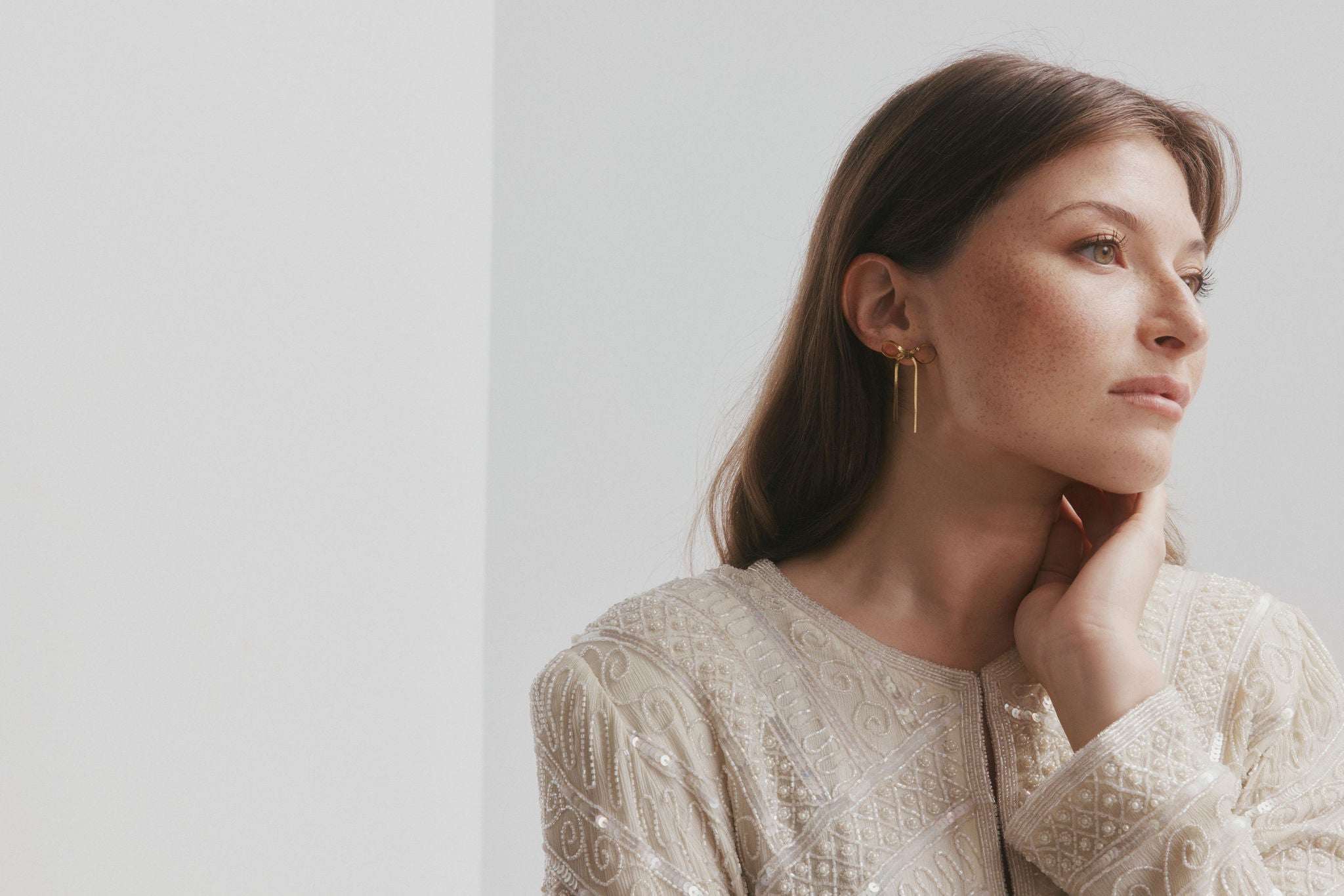 Castel & Co Ribbon Earrings Gold