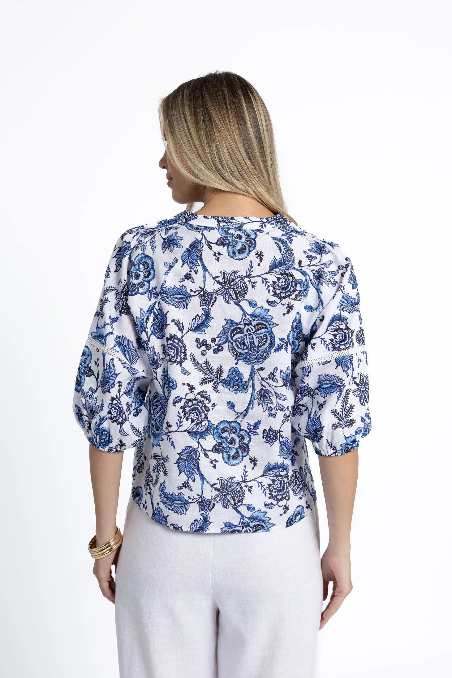 Humidity Rosa Blouse Jardin Print