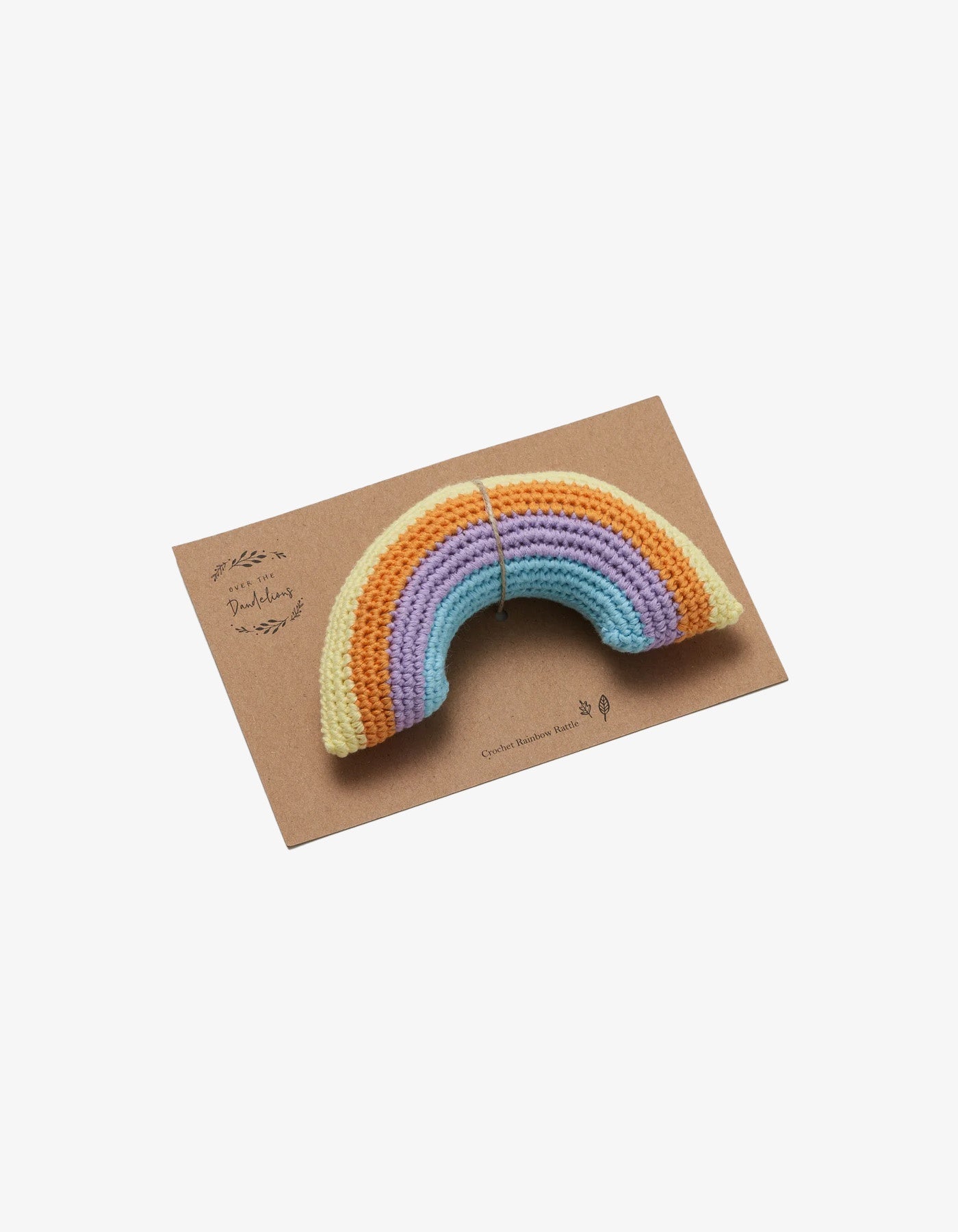 Over The Dandelions Rainbow Crochet Rattle