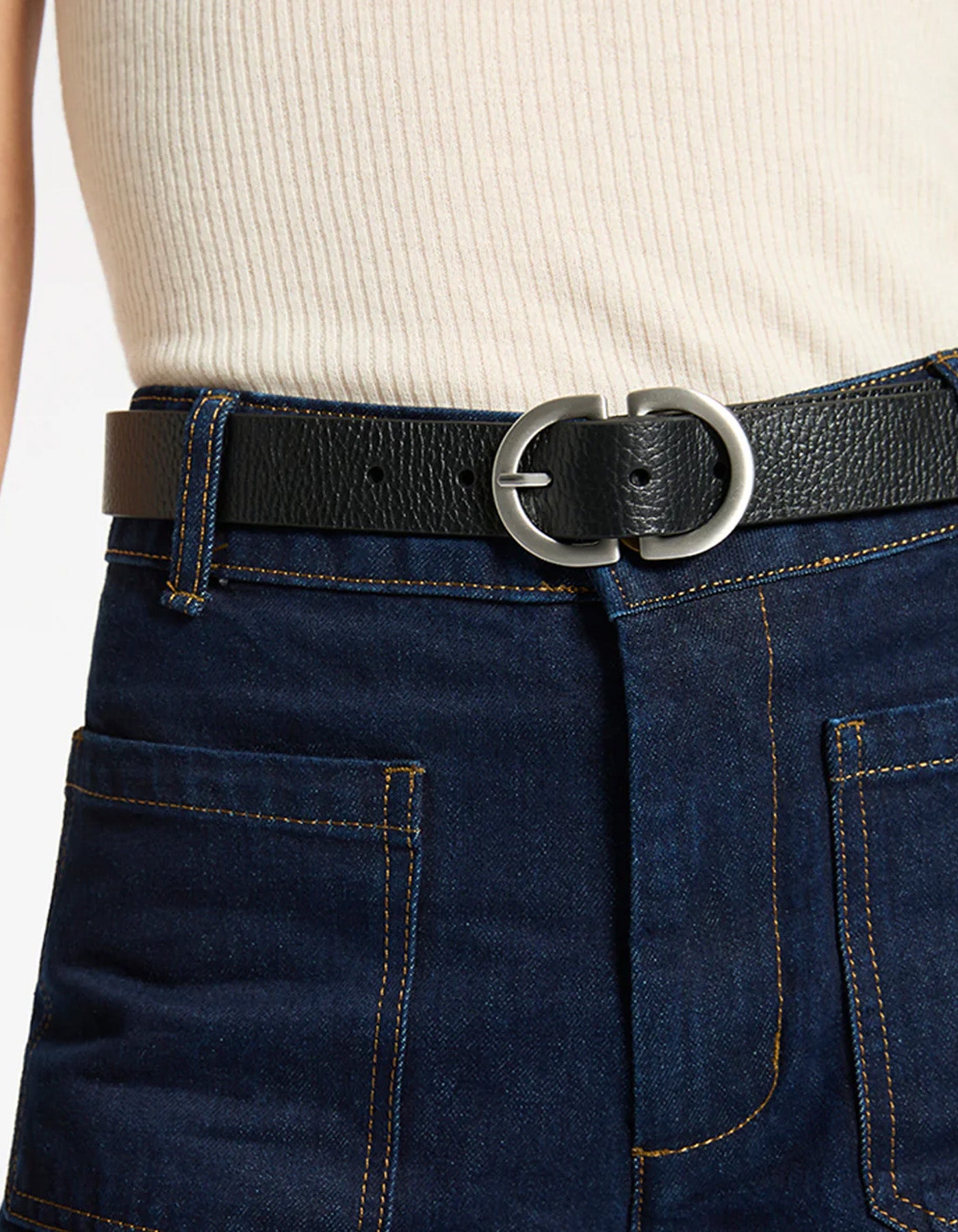 Status Anxiety In Reverse Belt Black/Silver