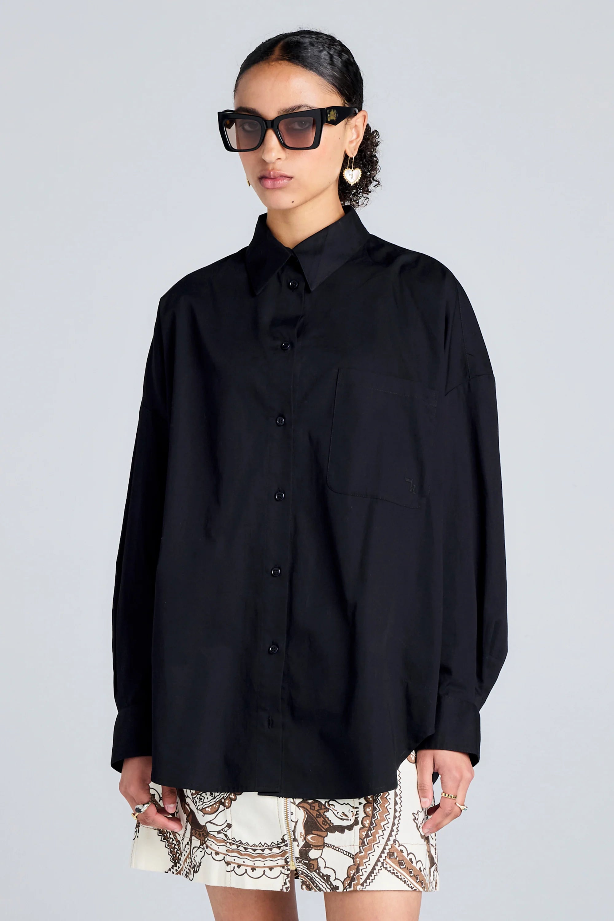 Karen Walker Rider Shirt Black