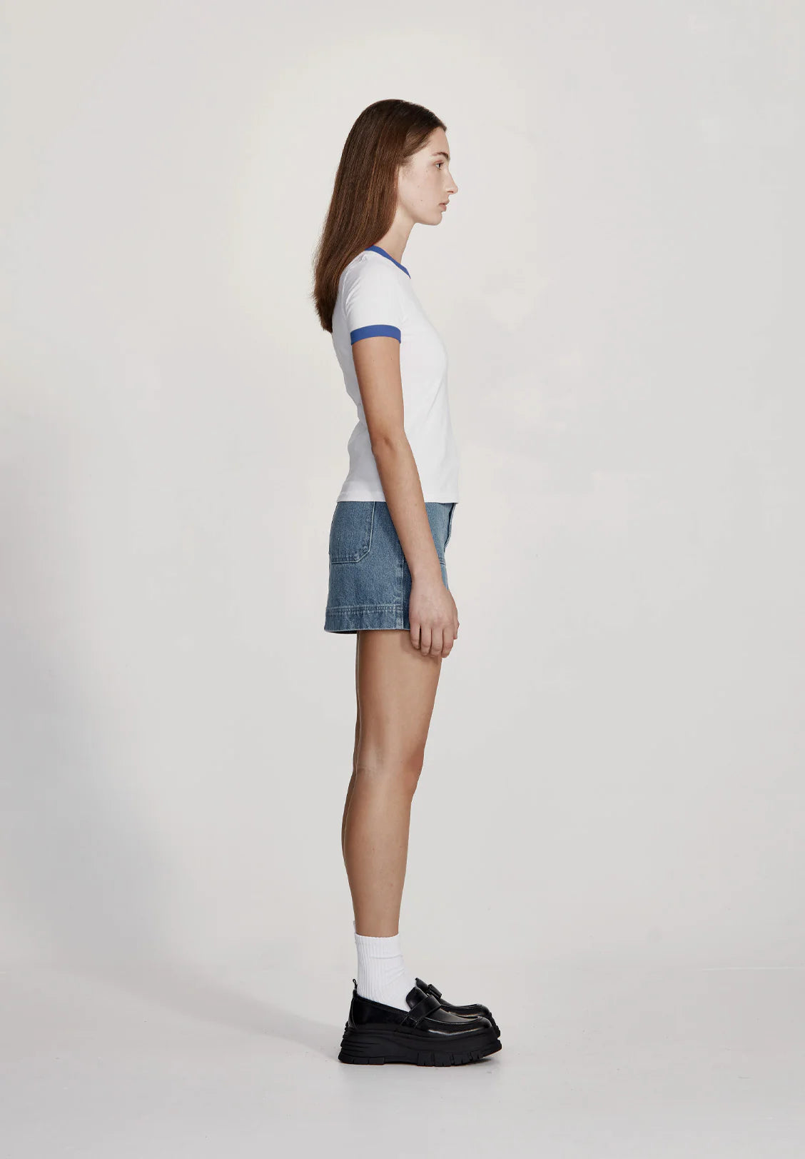 Commoners Ringer Tee White/Blue