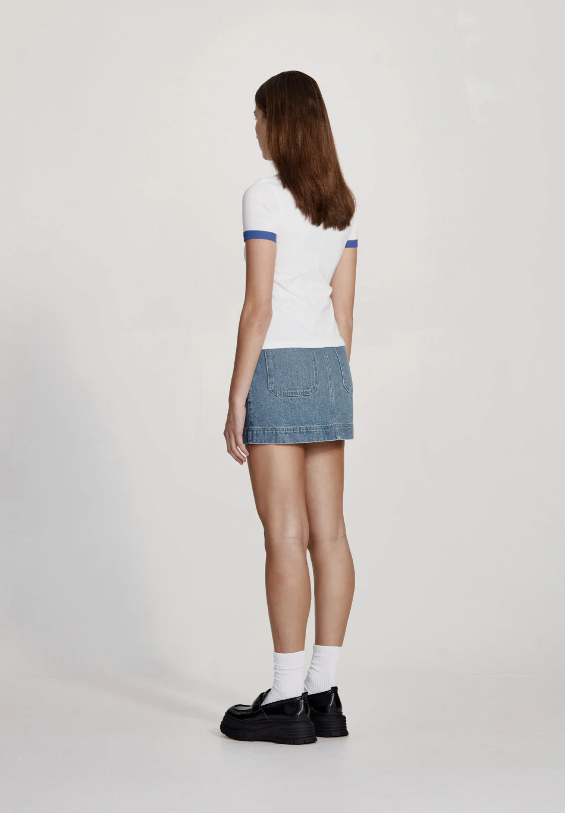 Commoners Ringer Tee White/Blue