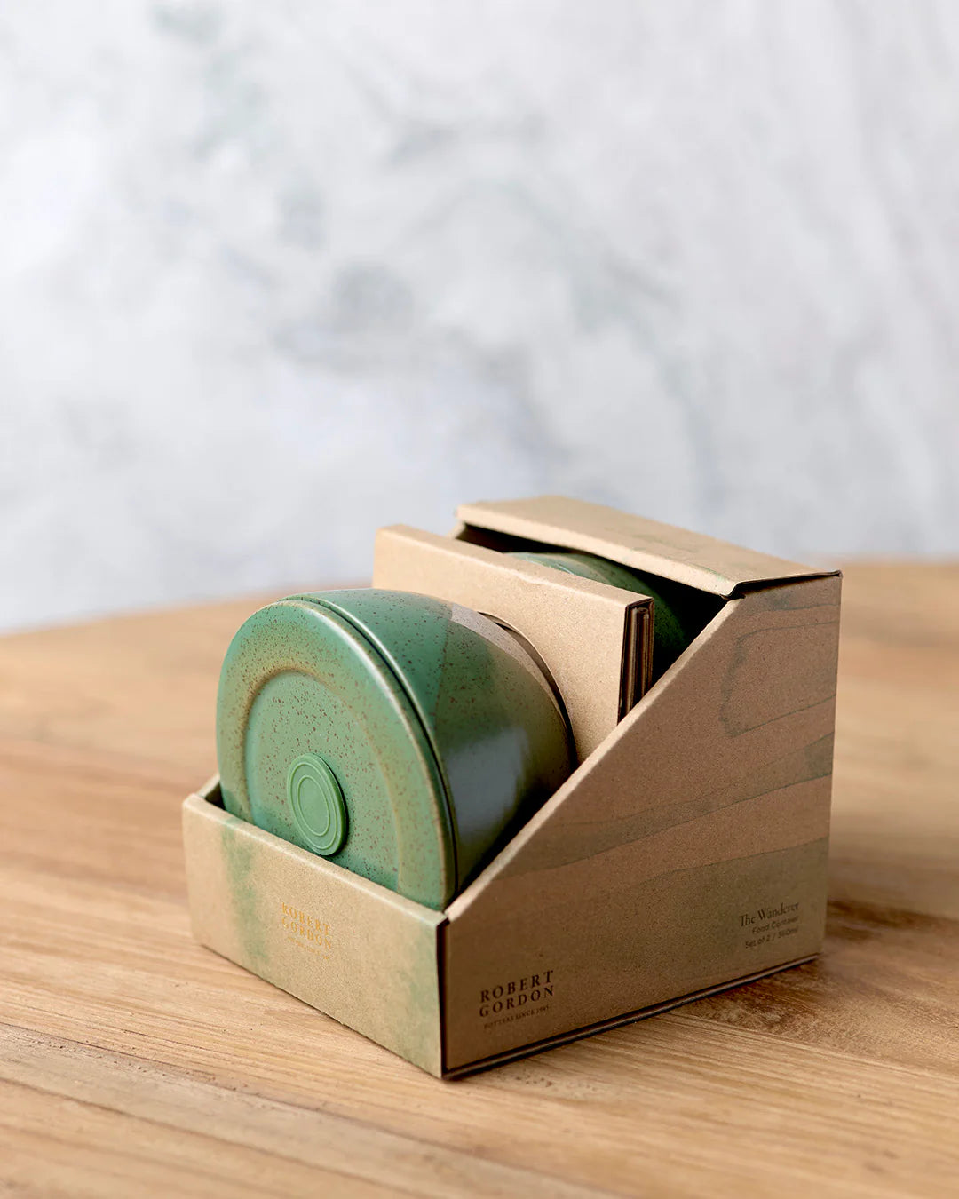 Robert Gordon Container Set Of 2 Green Dipped Wanderer 360ml
