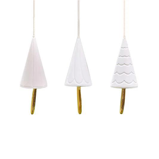 Robert Gordon Hanging Christmas Tree Bells White/Gold