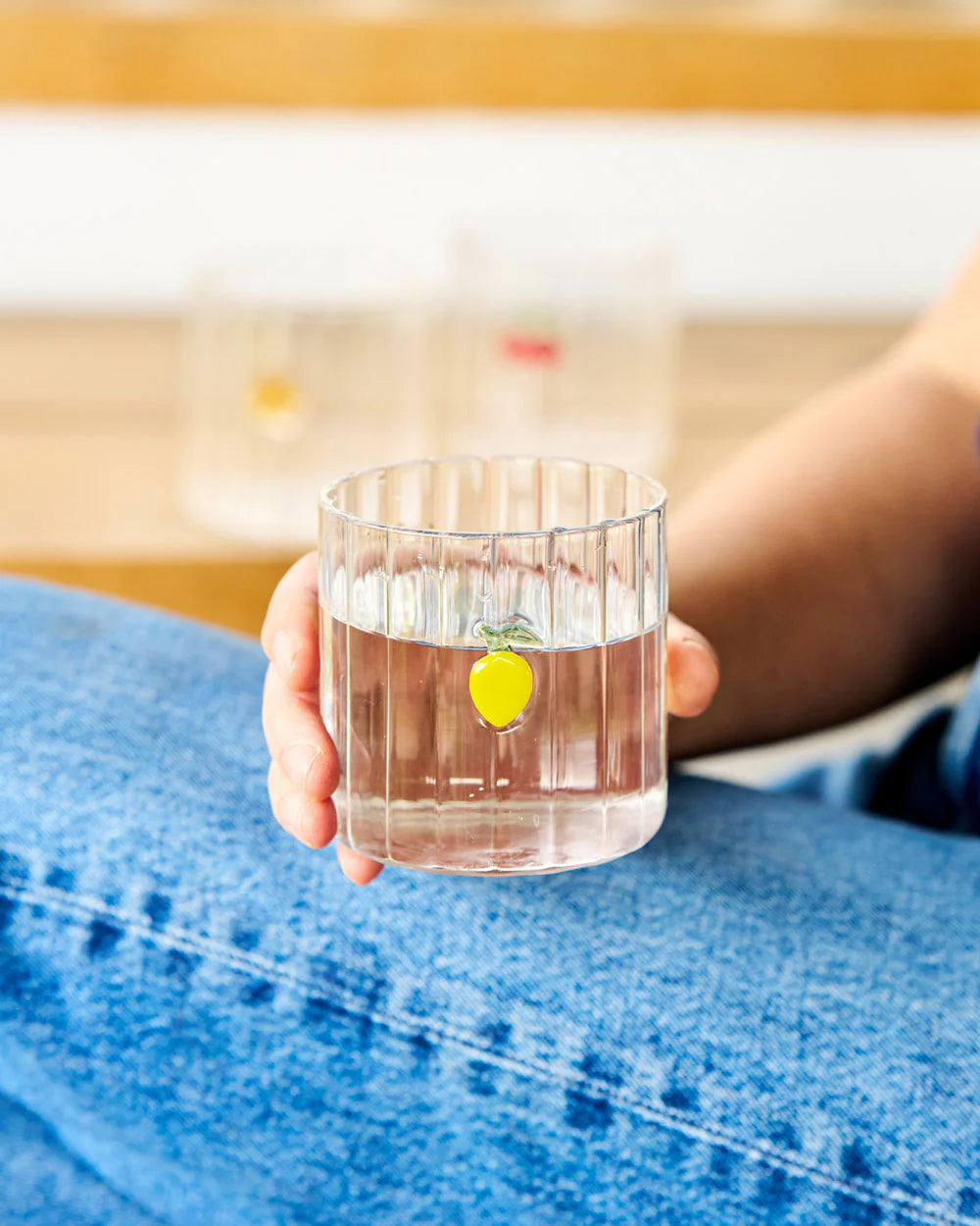 Robert Gordon Haven Glass Tumbler / Lemon Flower