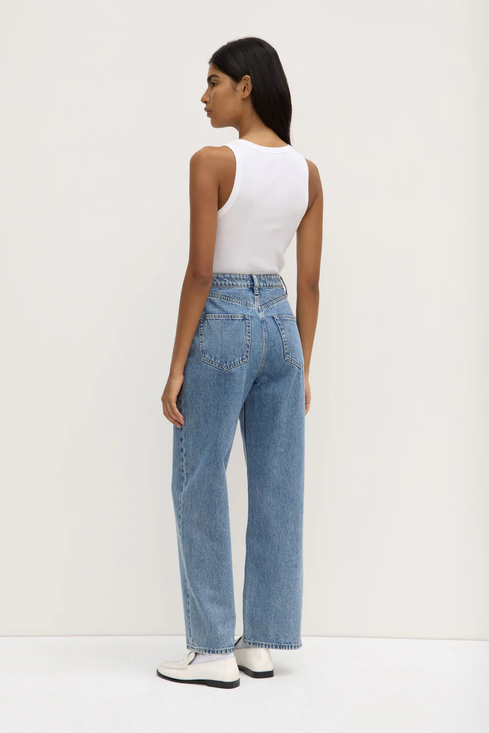 Assembly Label Robyn Scoop Neck Rib Tank - White