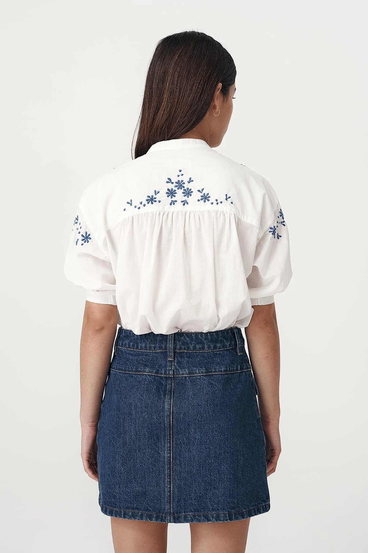 Rowie The Label Cora Spring Blouse Cobalt Etoile