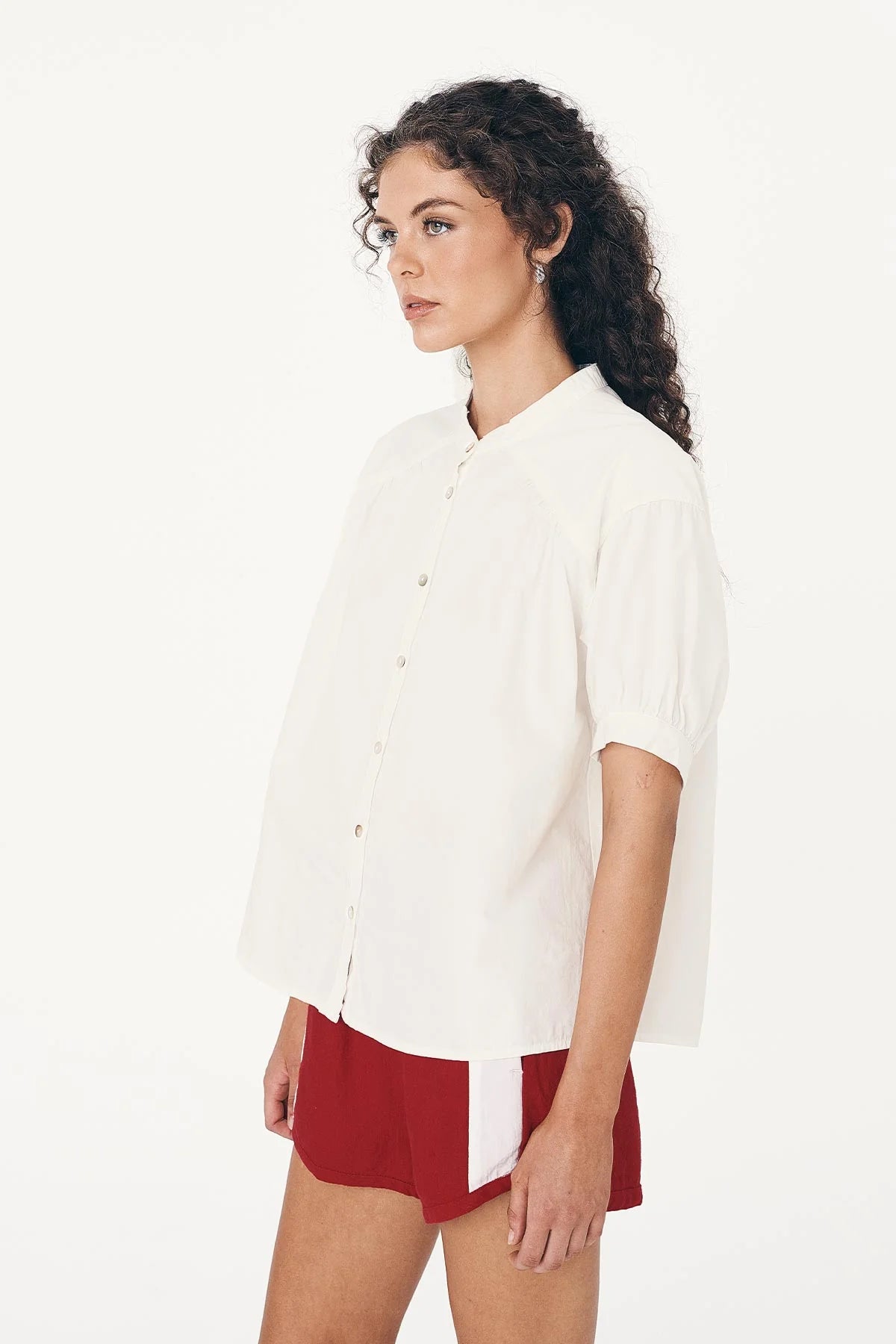 Rowie The Label Cora Spring Blouse Vanilla