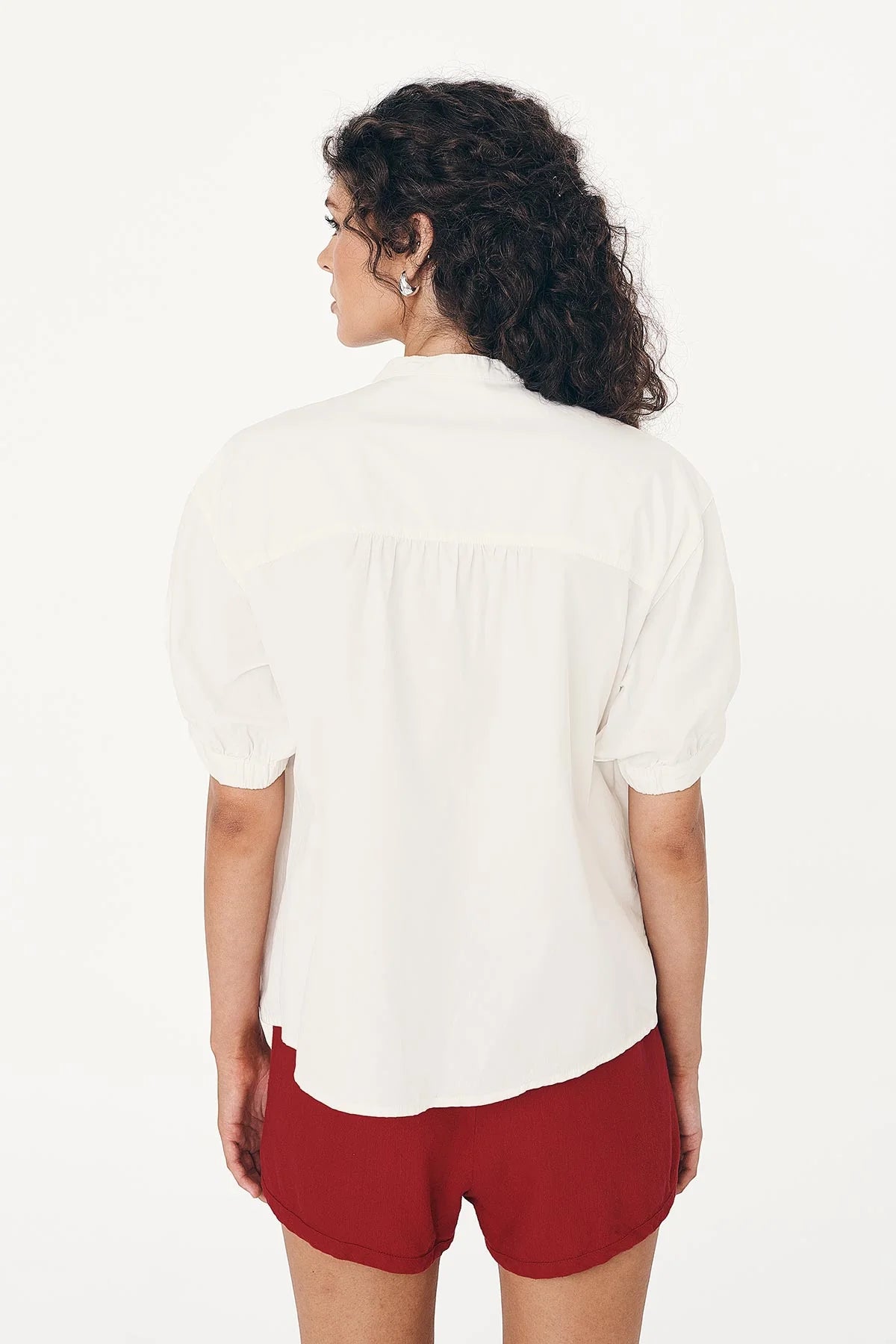 Rowie The Label Cora Spring Blouse Vanilla