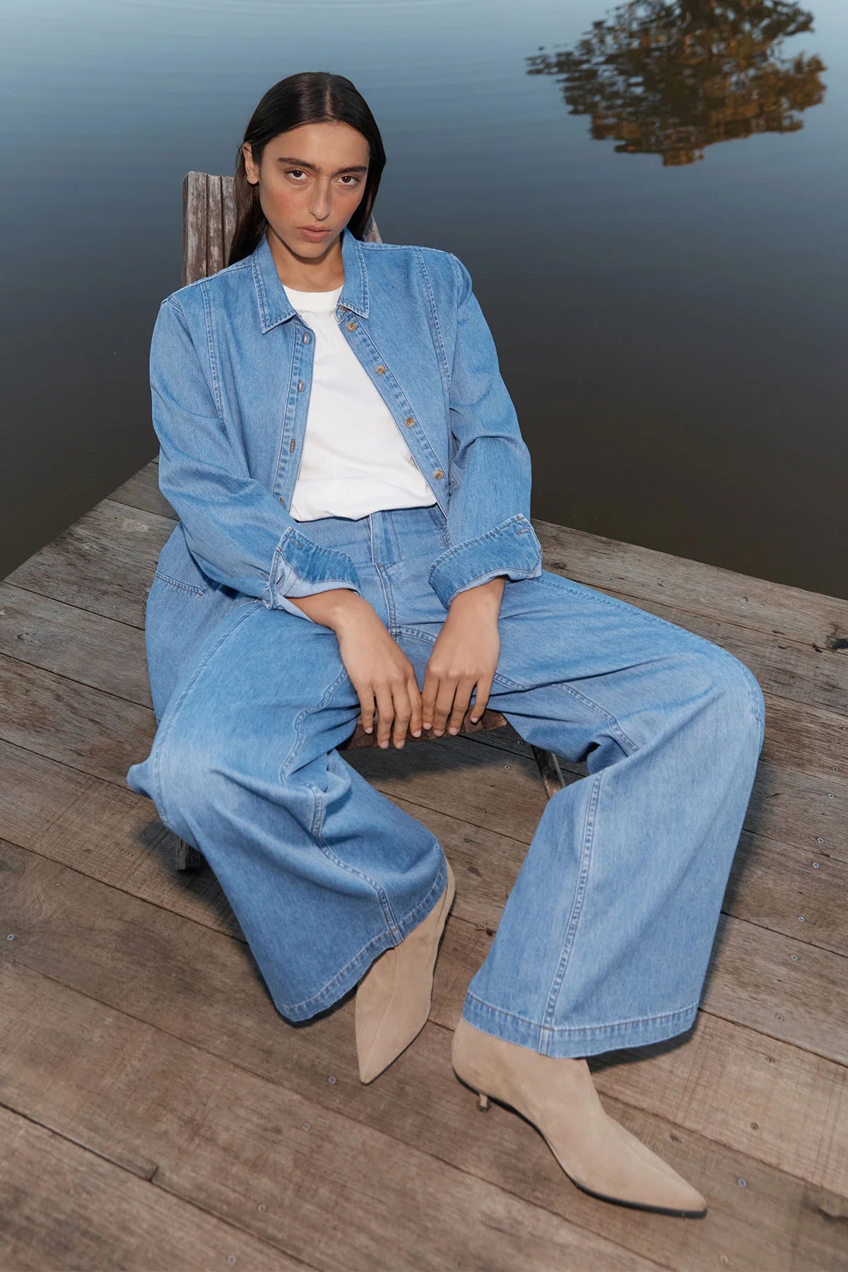 Rowie The Label Dallas Denim Jeans Denim Blue