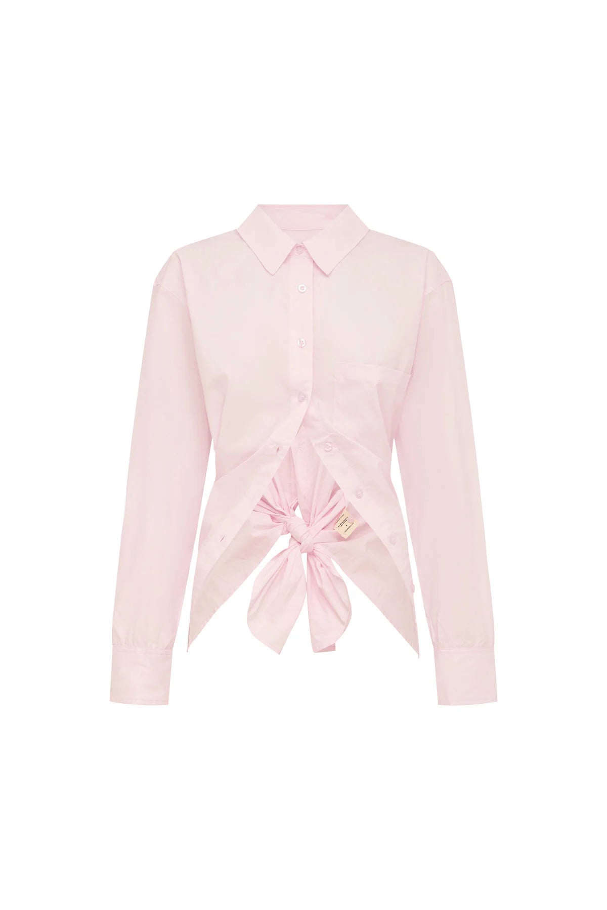 Rowie The Label Ramona Tie Back Shirt Powder Pink