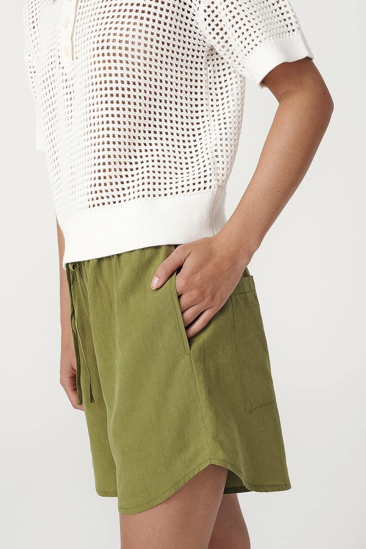 Rowie The Label Tia Shorts Palm Green