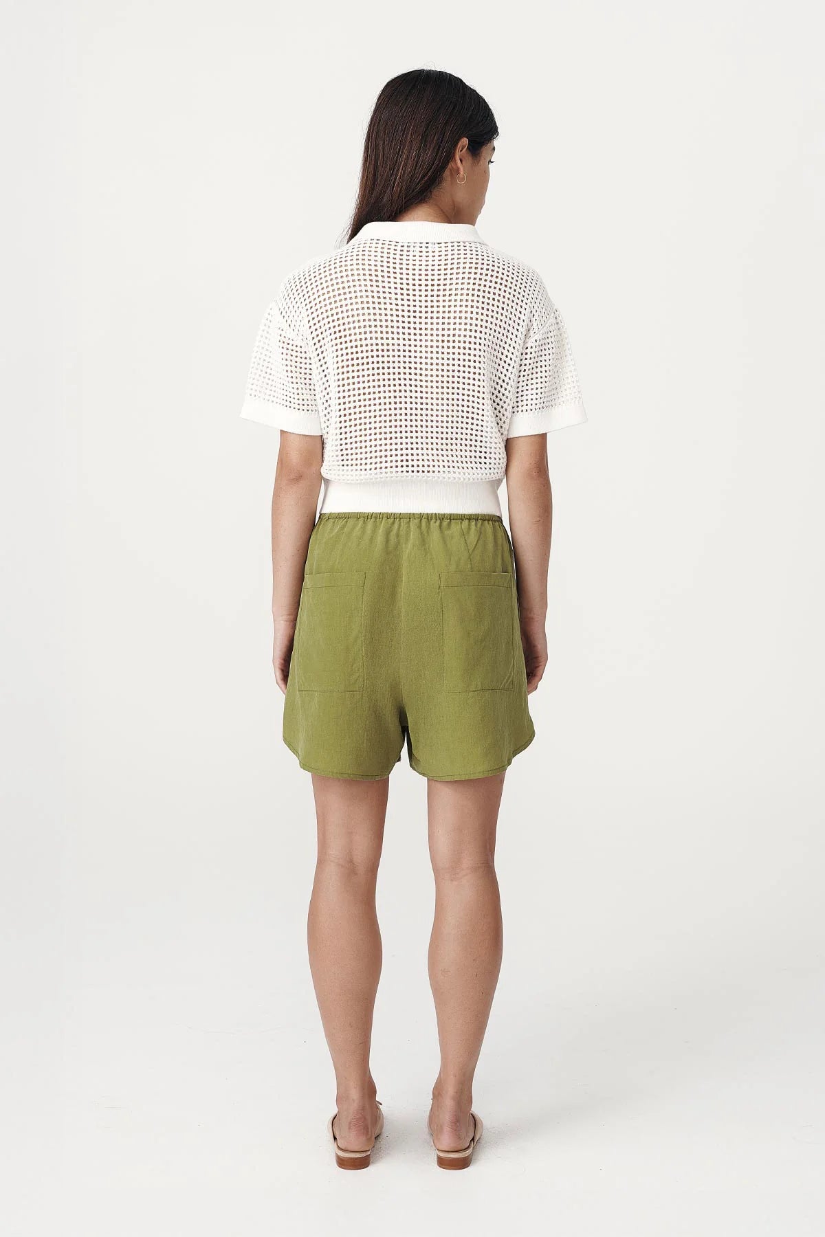 Rowie The Label Tia Shorts Palm Green