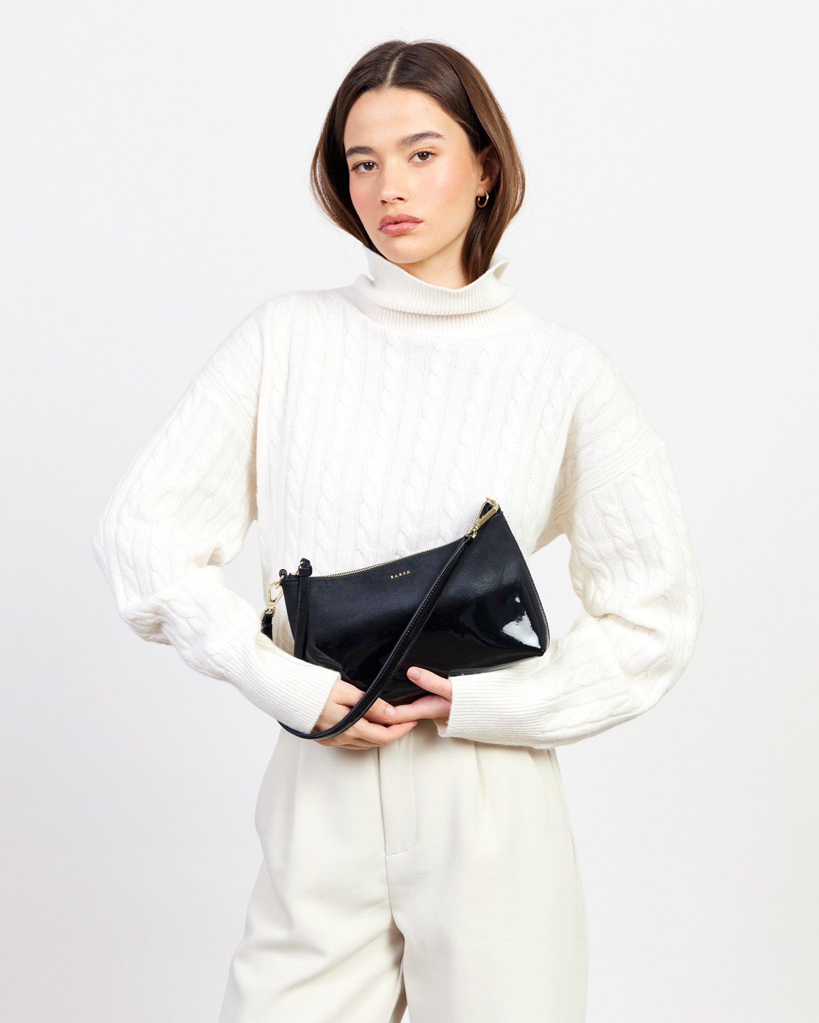 Saben Haven Shoulder Bag Black Dipped