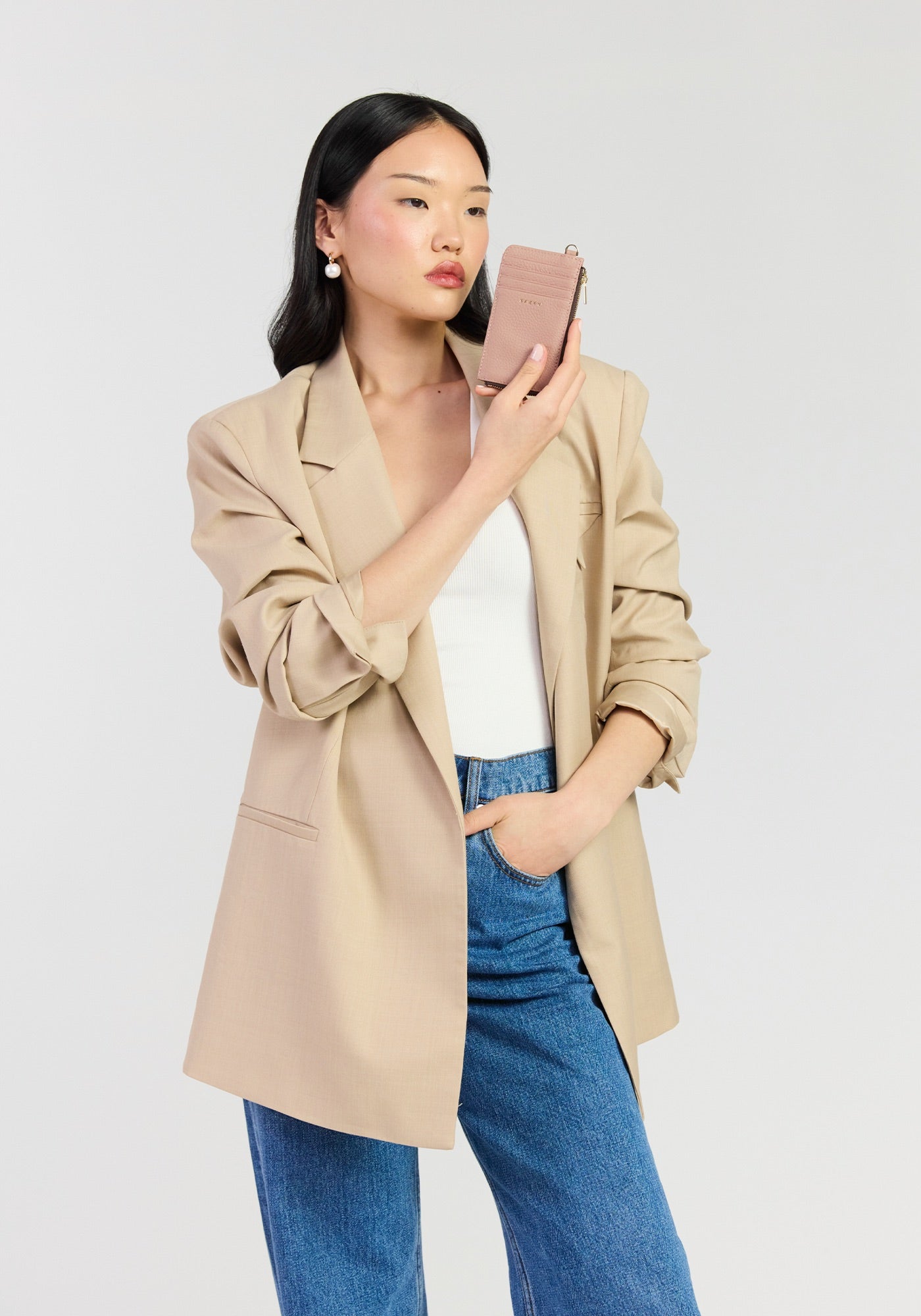 Saben Winona Card Holder Rosewater