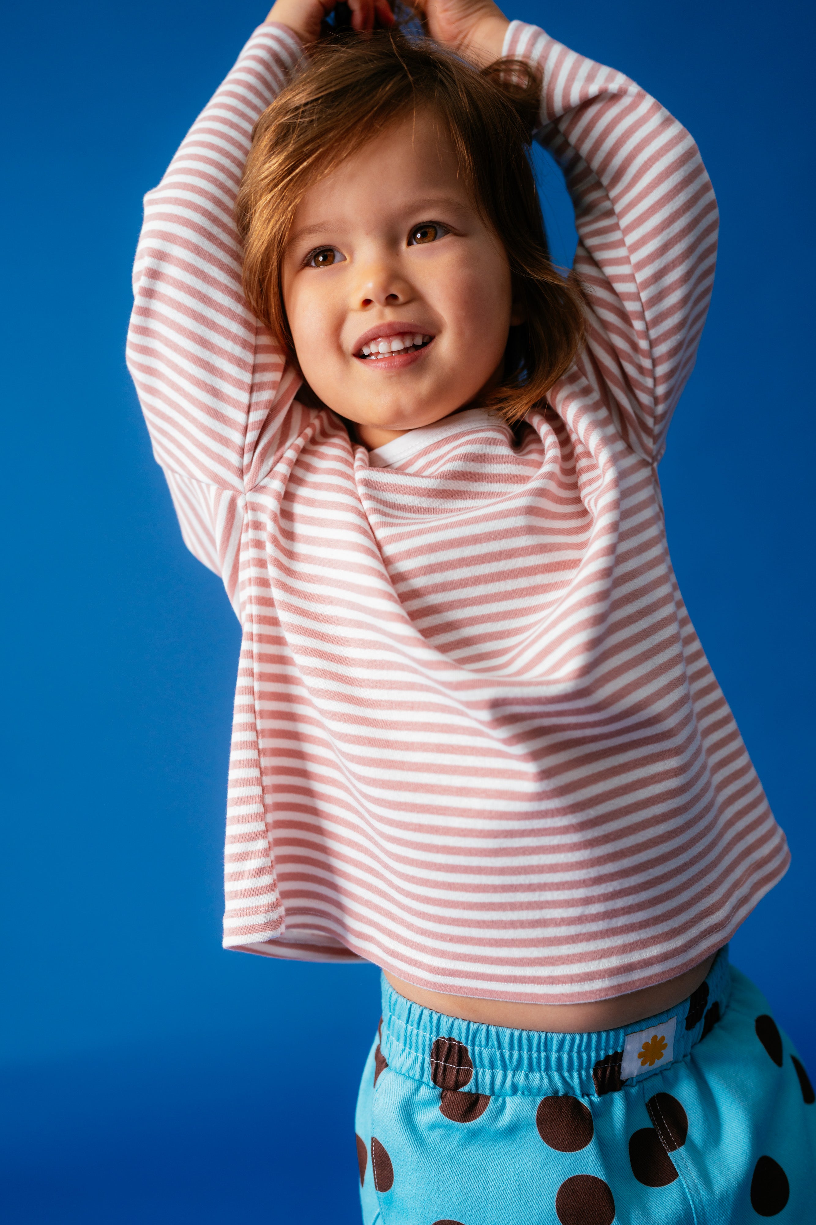 Sonny Label Long Tee in Floss Stripe