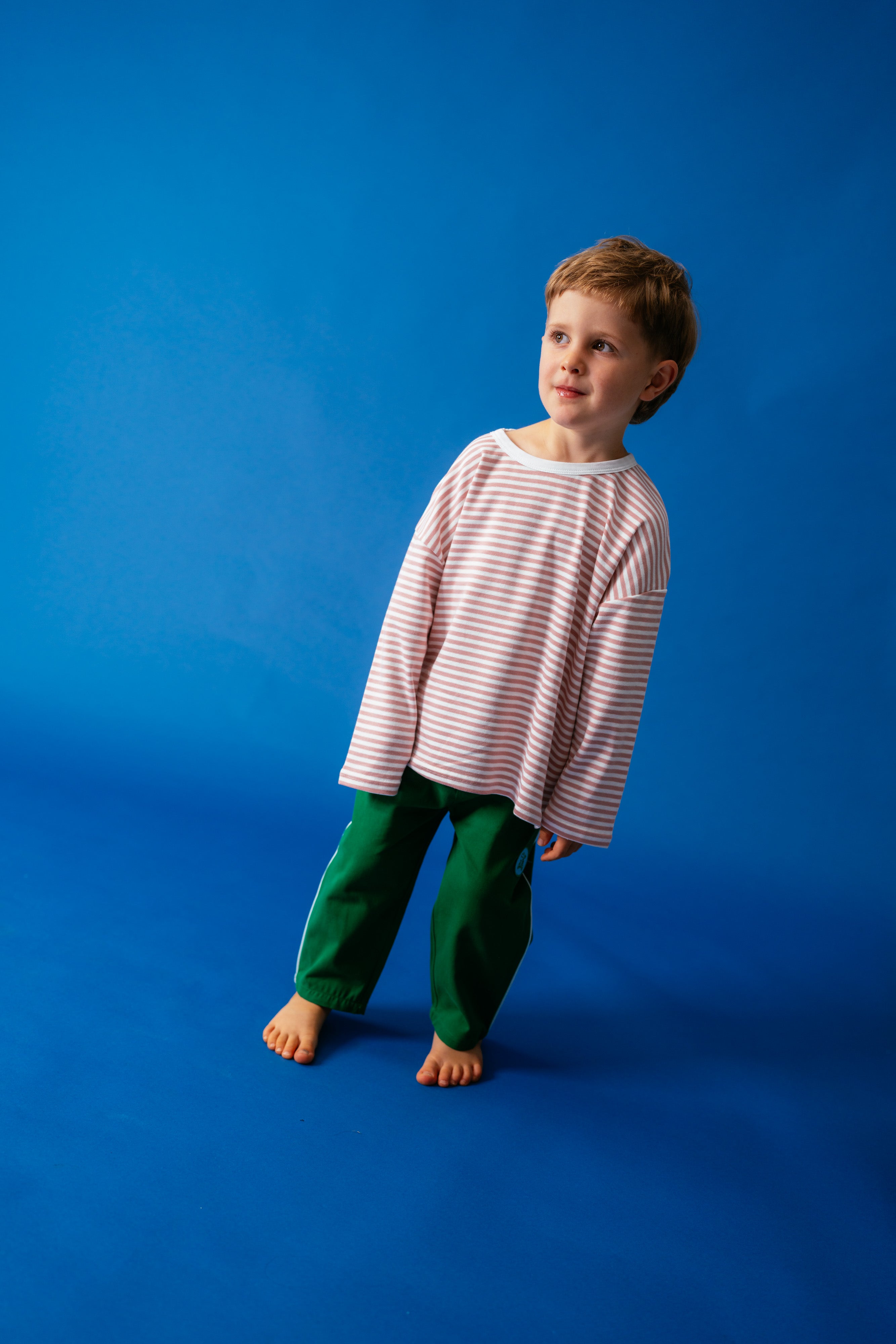 Sonny Label Long Tee in Floss Stripe
