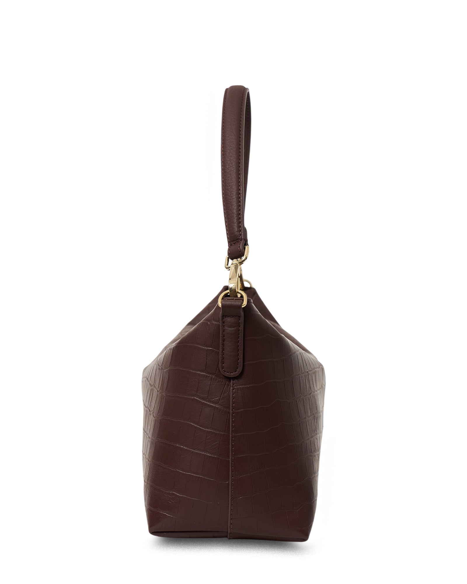 Saben Claudia Shoulder Bag Espresso Croc