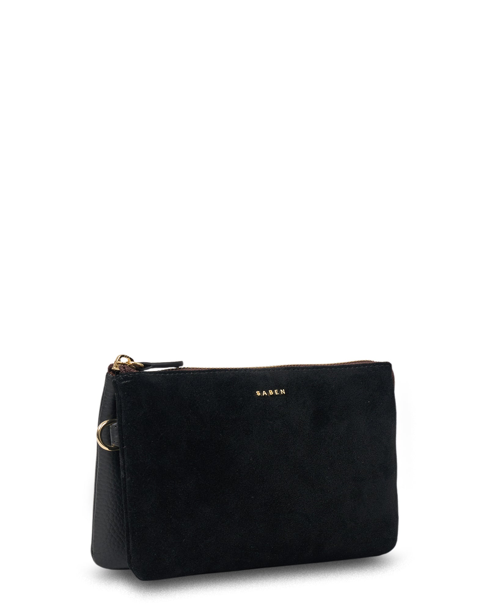 Saben Tilly Crossbody Black Suede