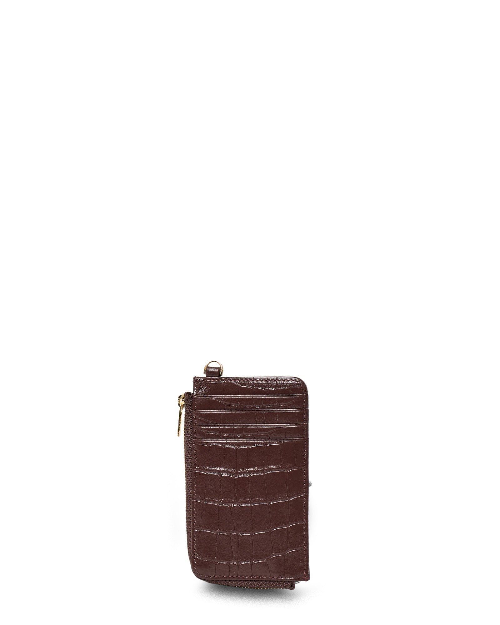 Saben Winona Card Holder Espresso Croc